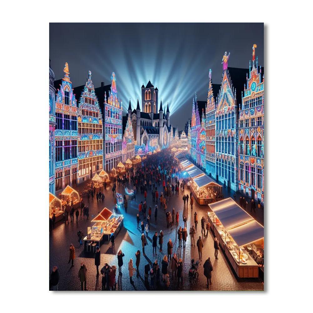 Light Festival - Belgium Paint By Color