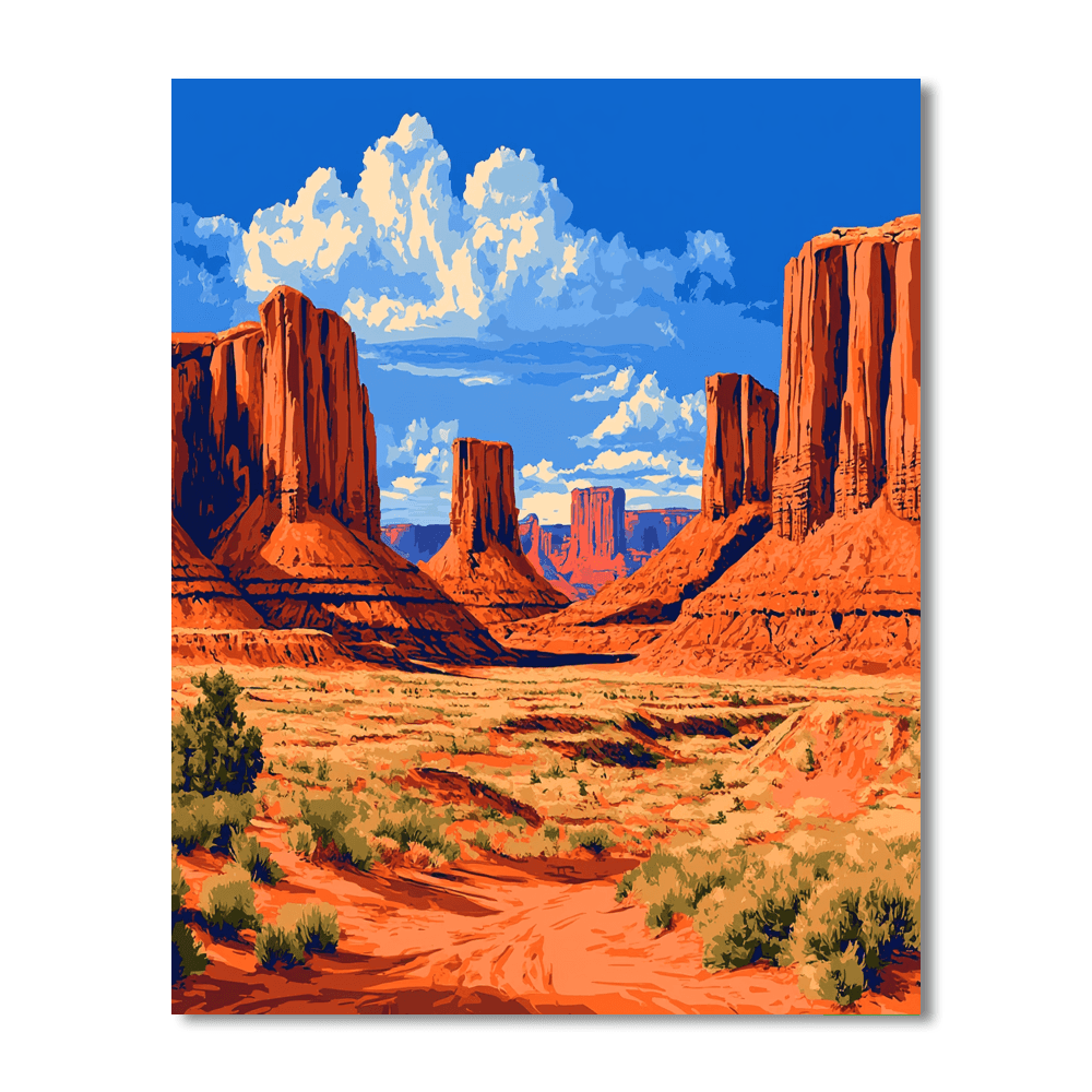 Sedona Red Rocks DIY Paint By Numbers