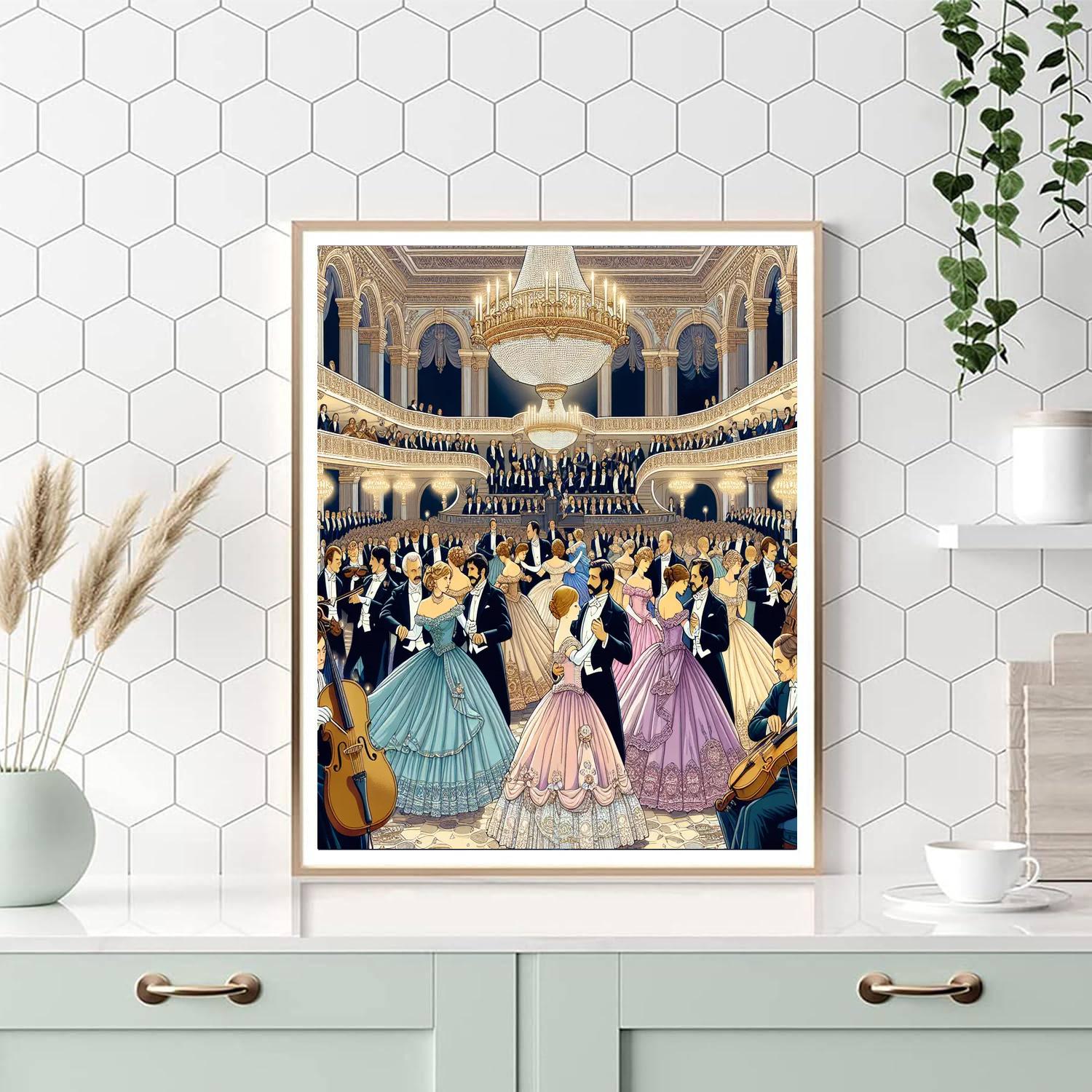 Waltz Ball - Austria Number Painting