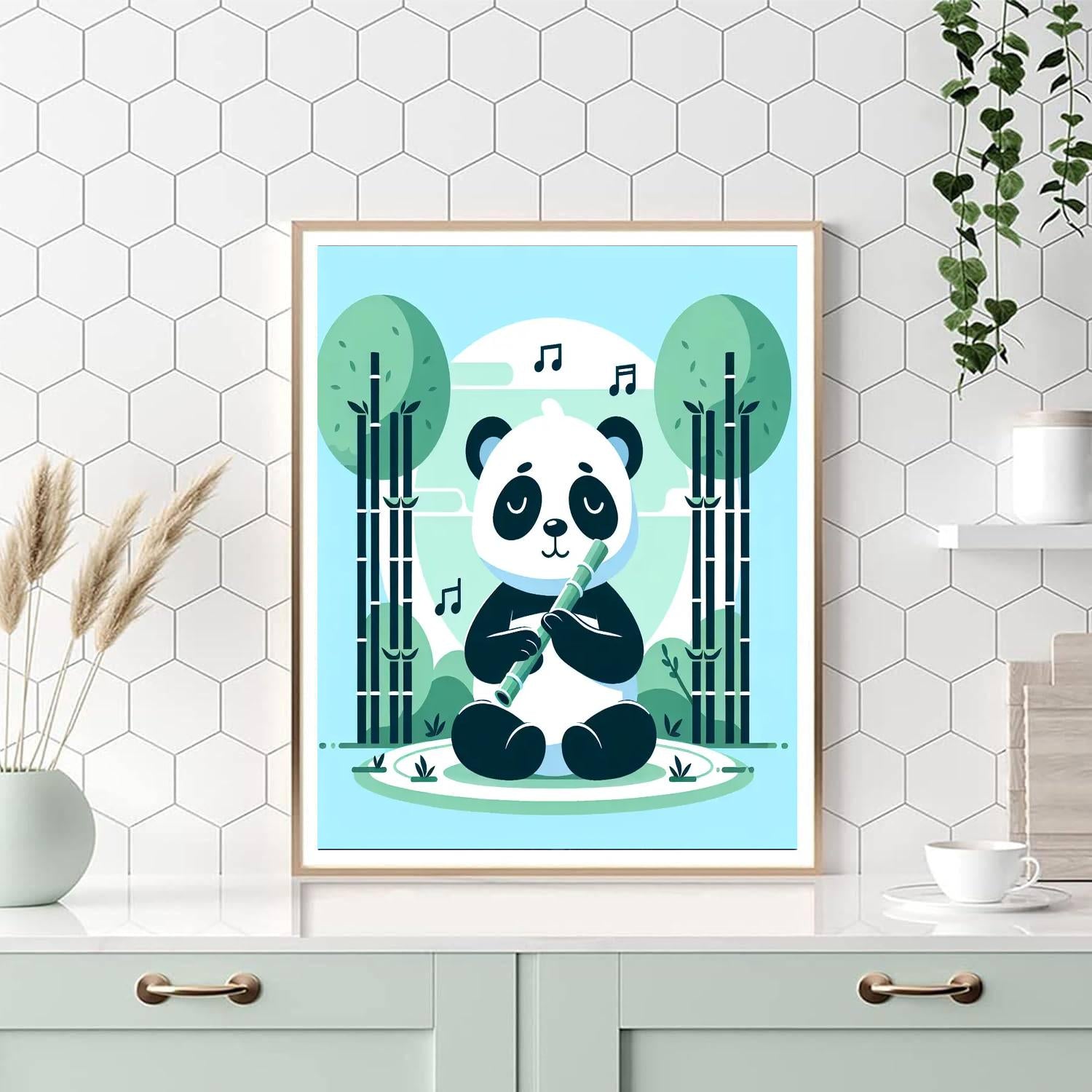 Panda's Bamboo Serenade Paint By Numbers Kits