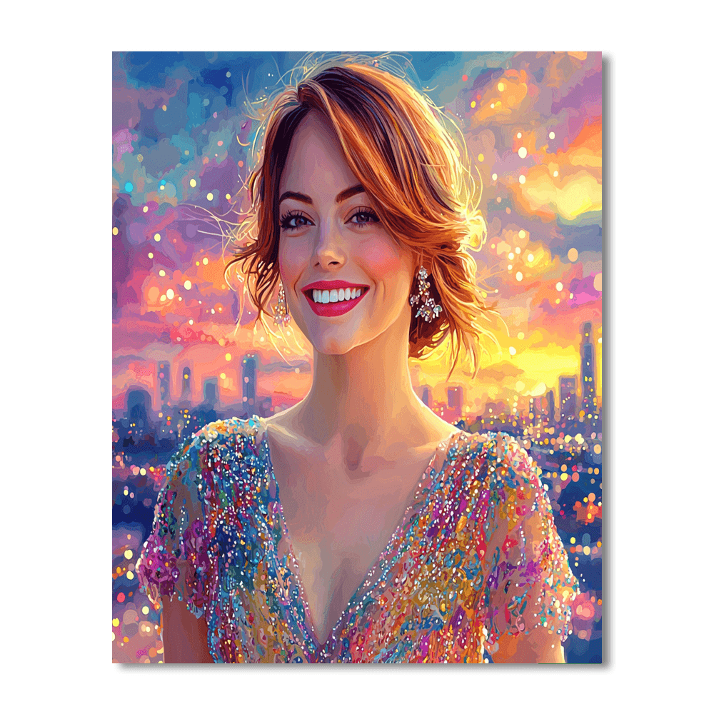 Emma Stone: The Spark Of A La La Land Dream Paint By Number