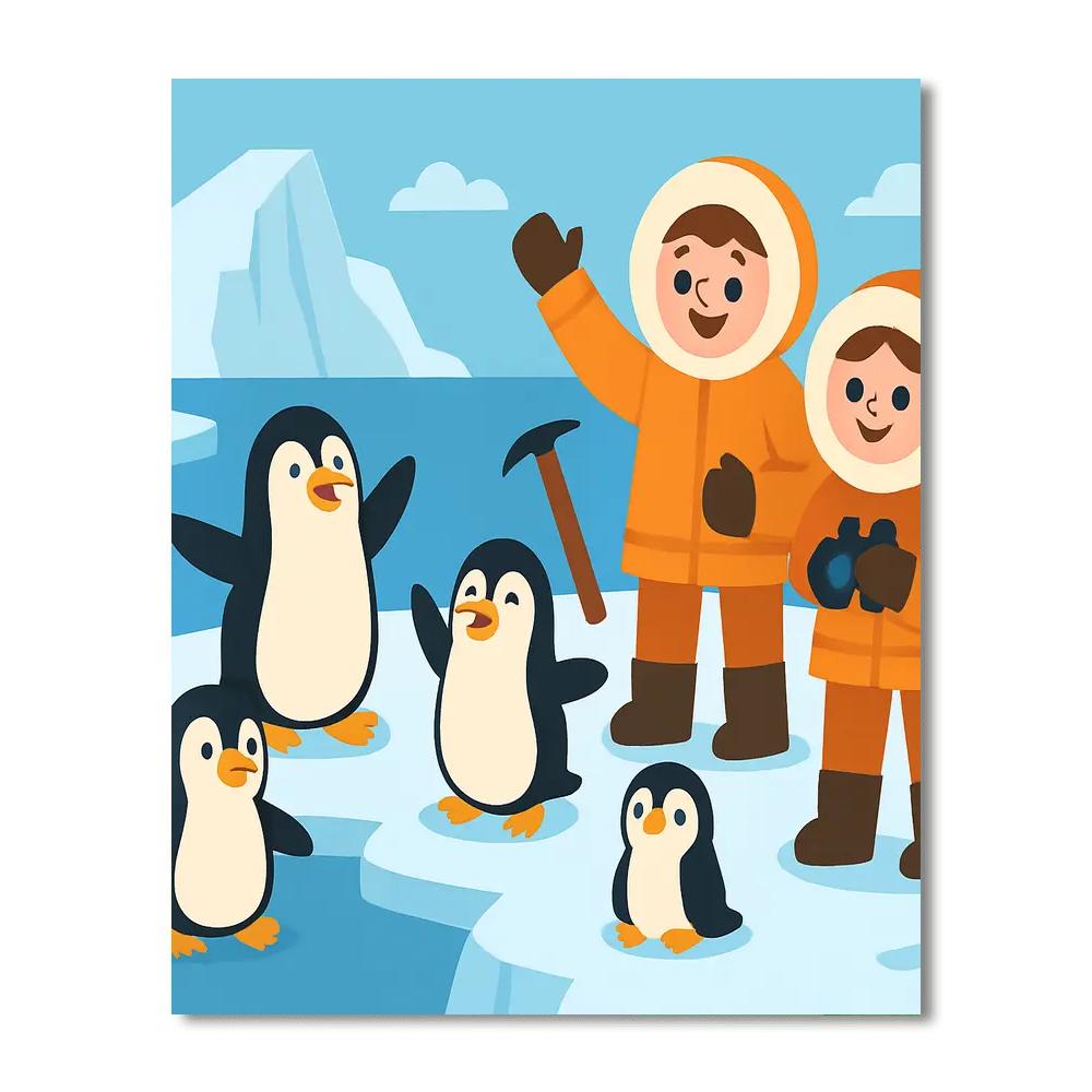 Chilly Antarctic Expedition Painting By Numbers Kit