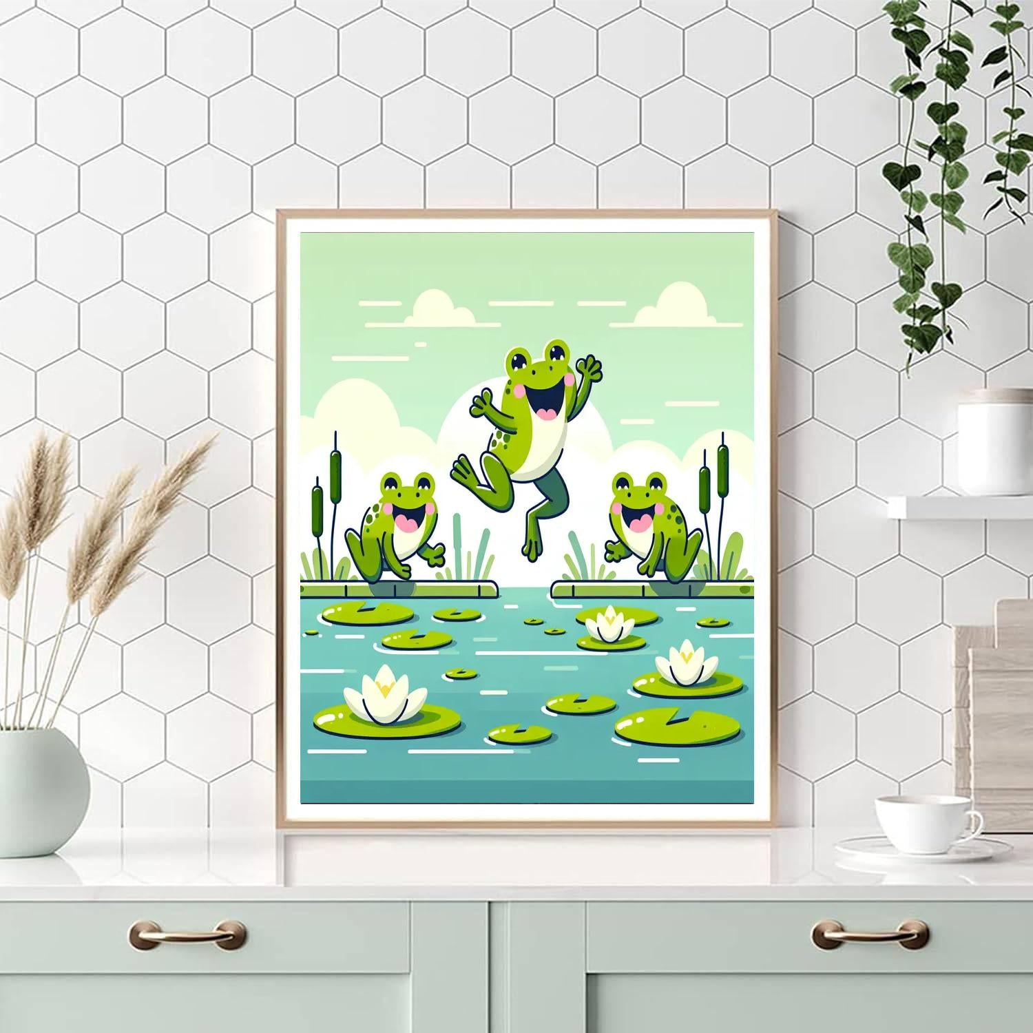 Hopping Frog's Pond Party Paint By Color
