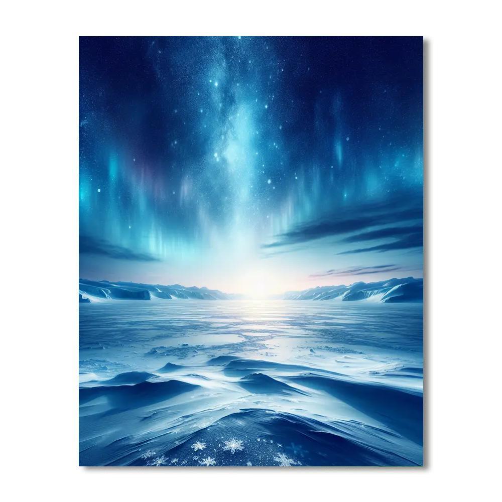 Glistening Polar Landscape DIY Paint By Numbers