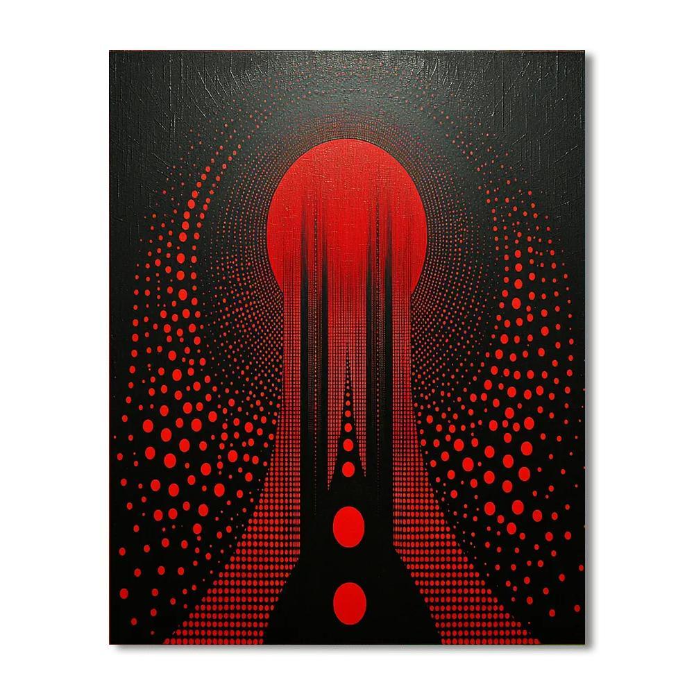 Yayoi Kusama Inspired Spiritual Symmetry  Paint By Numbers Kits