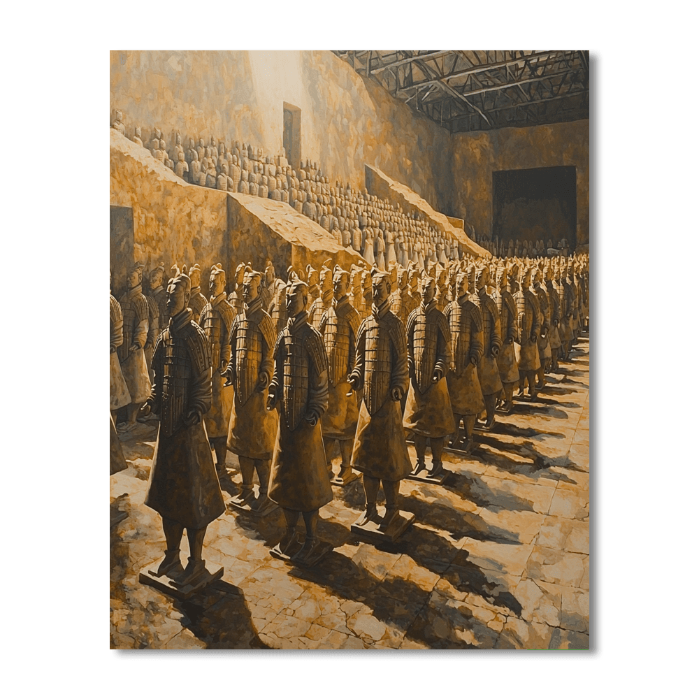 The Terracotta Army Number Painting