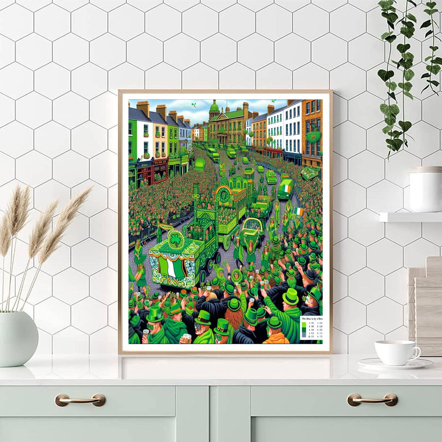 Saint Patrick's Day Parade - Ireland Paint By Numbers Kits