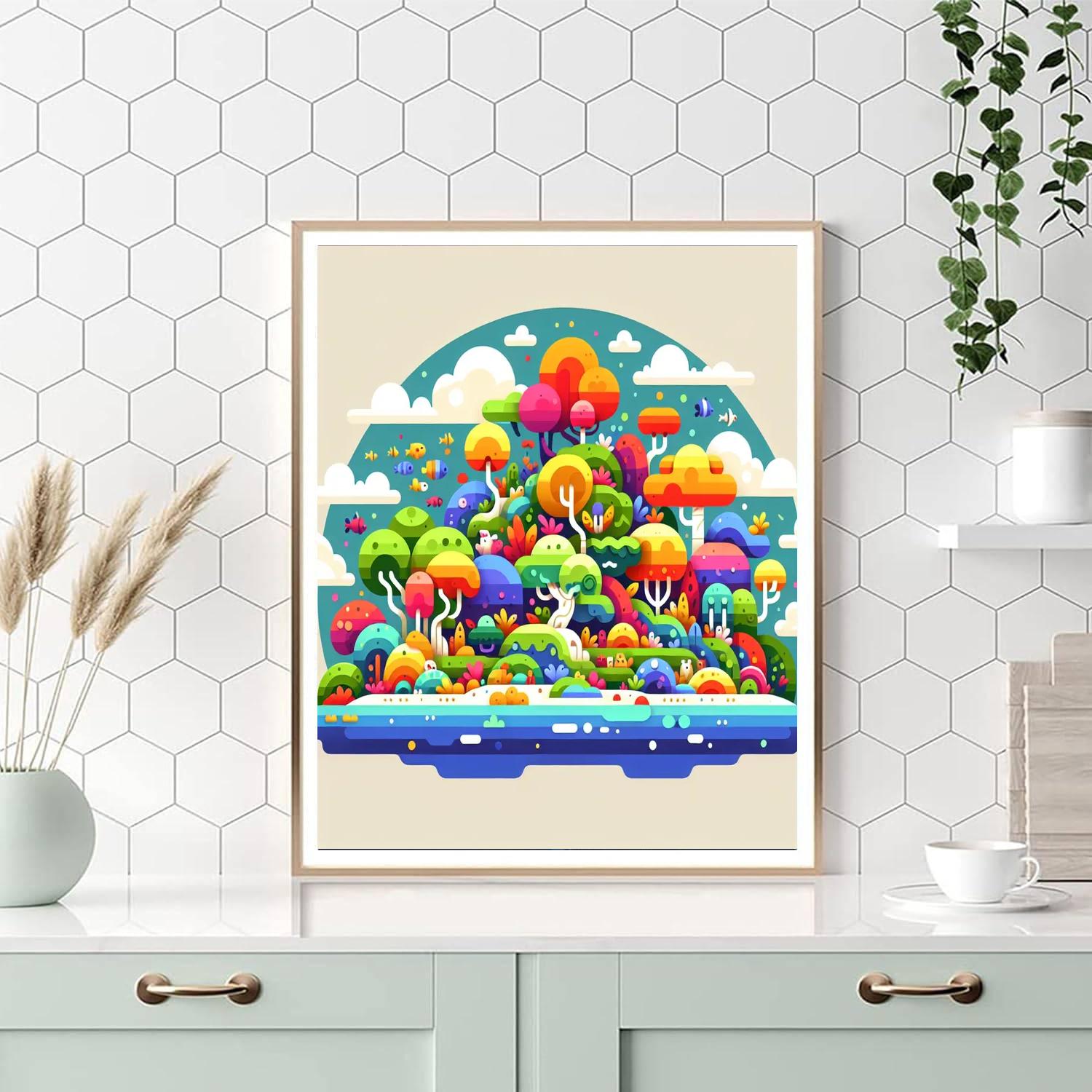 Island Of Imagination Paint By Color