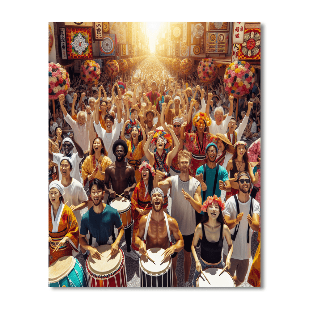 Okinawa Eisa Festival - Japan Paint By Numbers