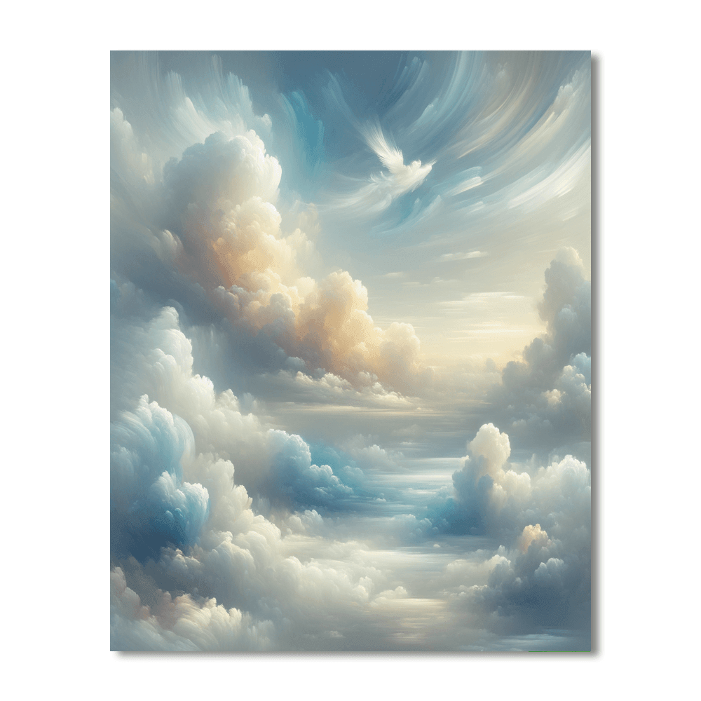 Ethereal Cloudscape Symphony Paint By Color