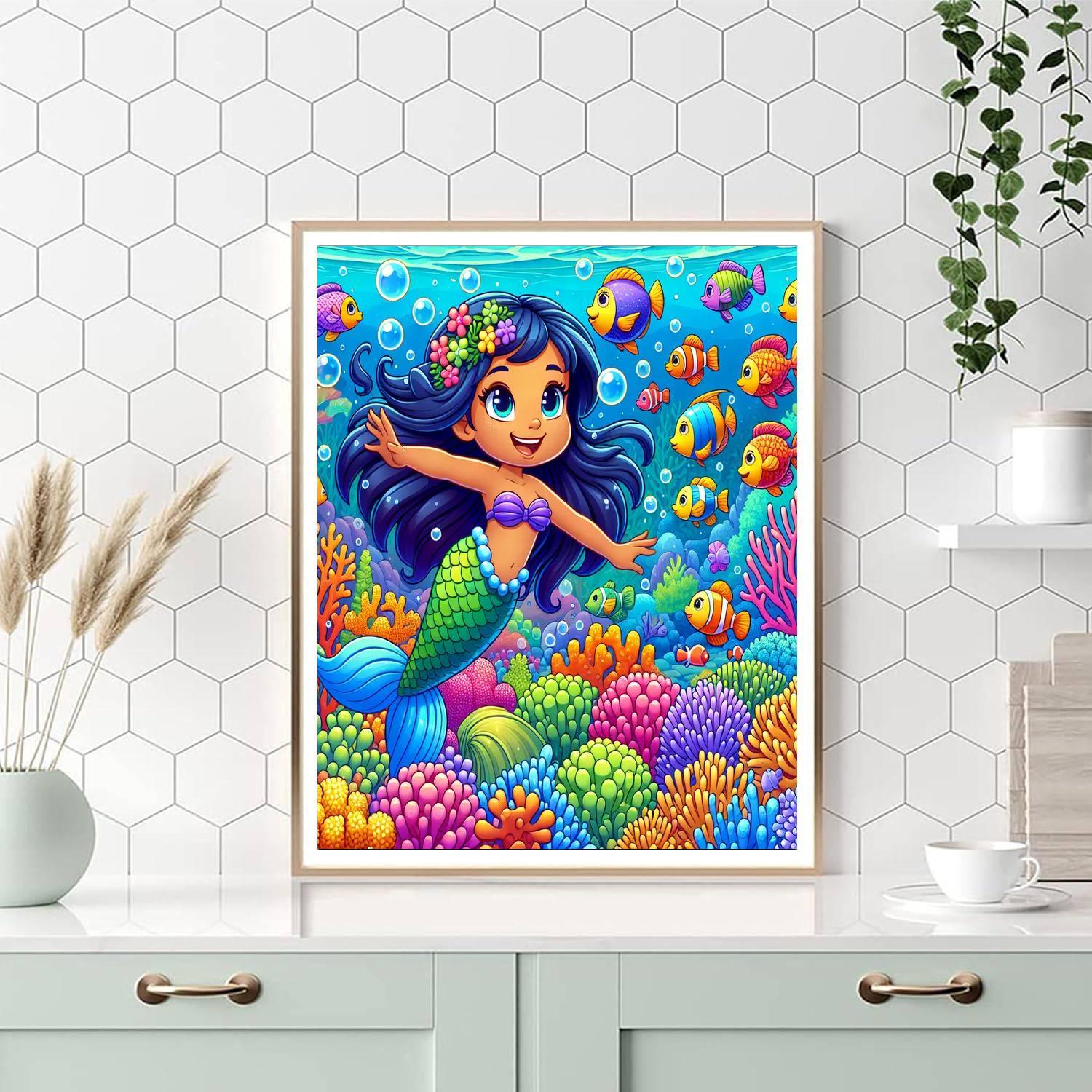 Mystical Ocean Creatures Paint By Numbers Art