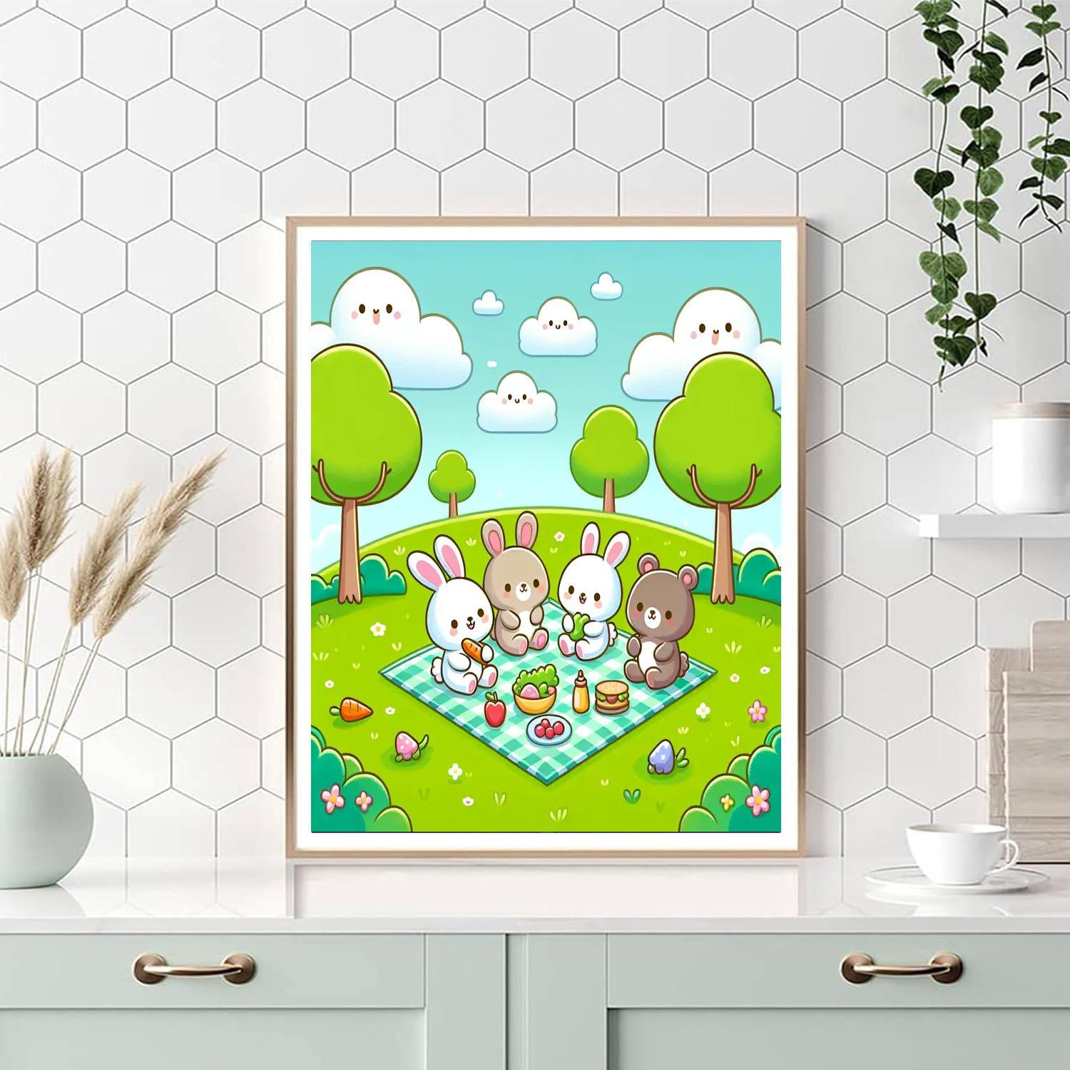 Picnic Party Painting Number Kit