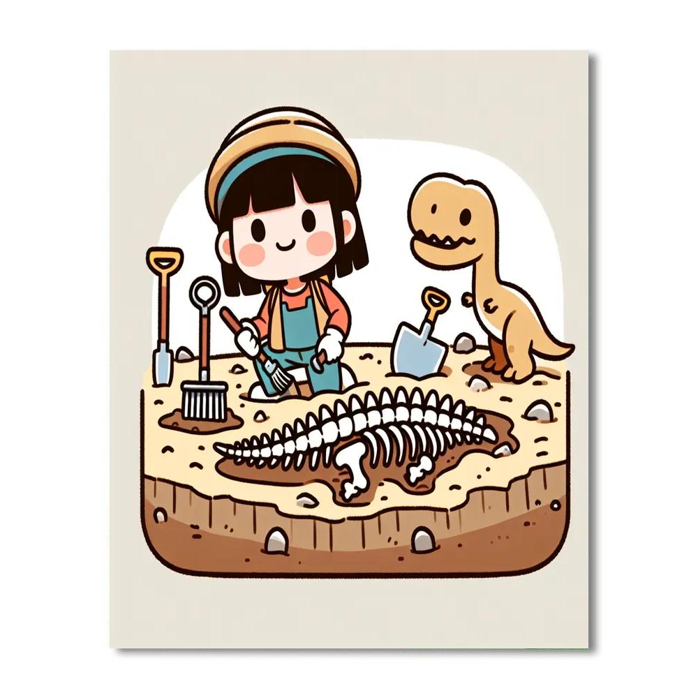 Fossil Adventure Paint By Numbers Kits