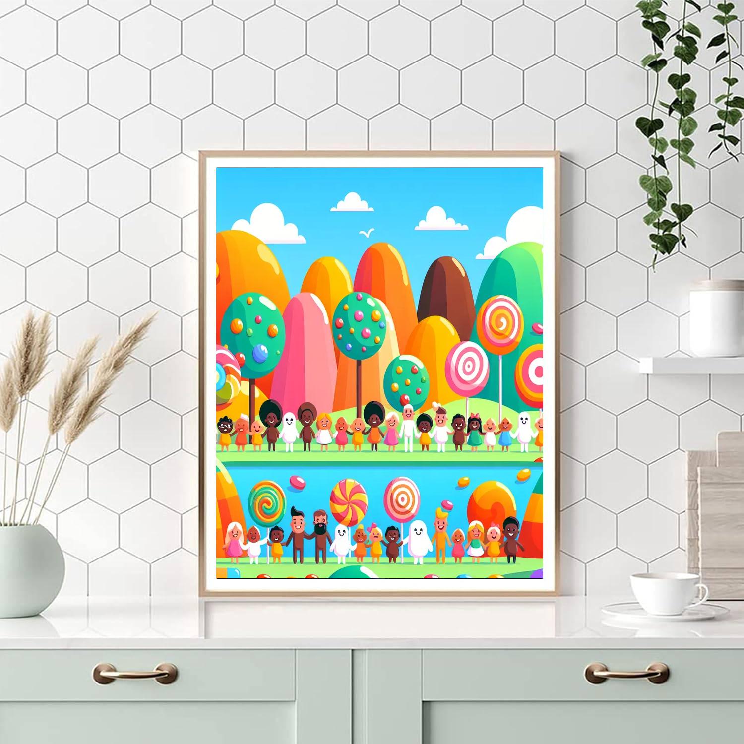 Adventurers In Candy World Paint By Numbers Kits