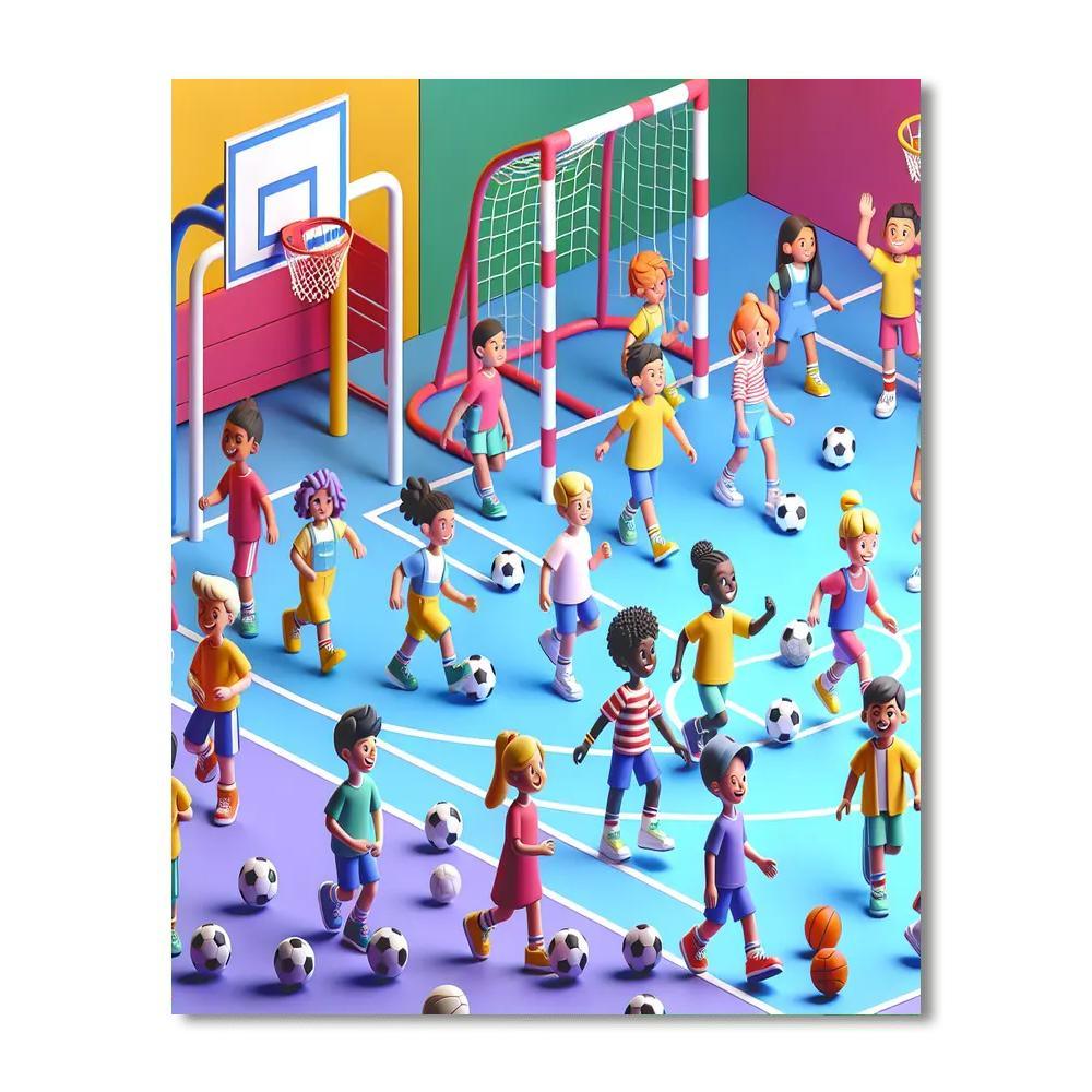 Sports Champion Celebration Paint By Number