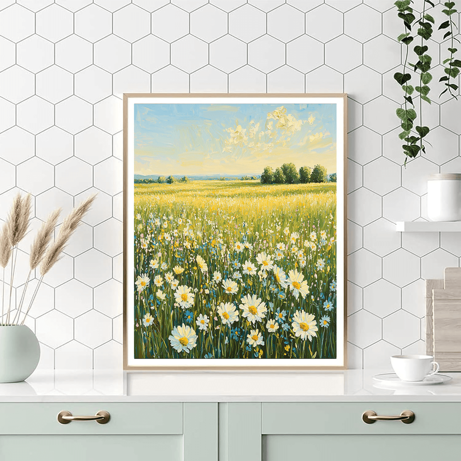 Claude Monet Inspired Sunkissed Meadow  Paint By Numbers Art