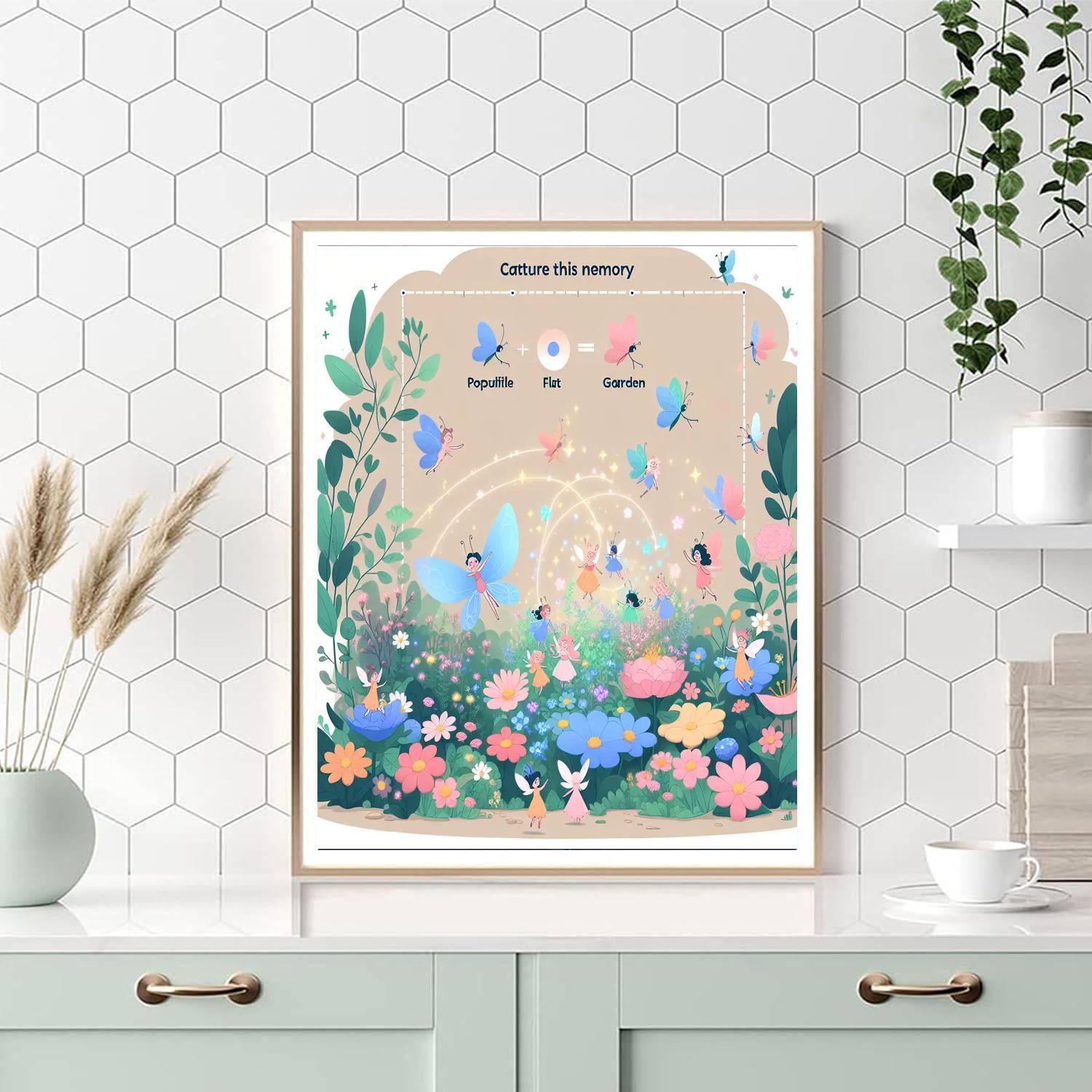 Magic Garden Fairies Painting Number Kit