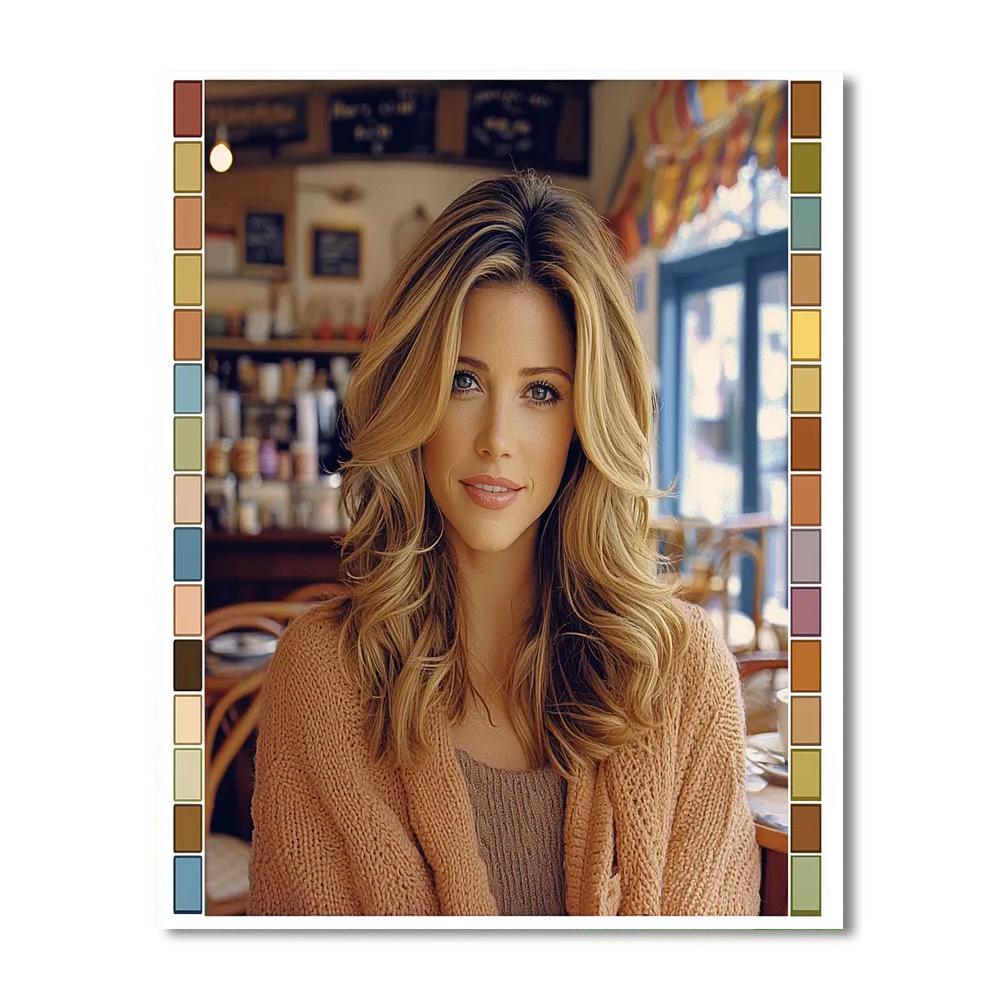 Jennifer Aniston: The Heartfelt Essence Of Rachel Green Painting Number Kit