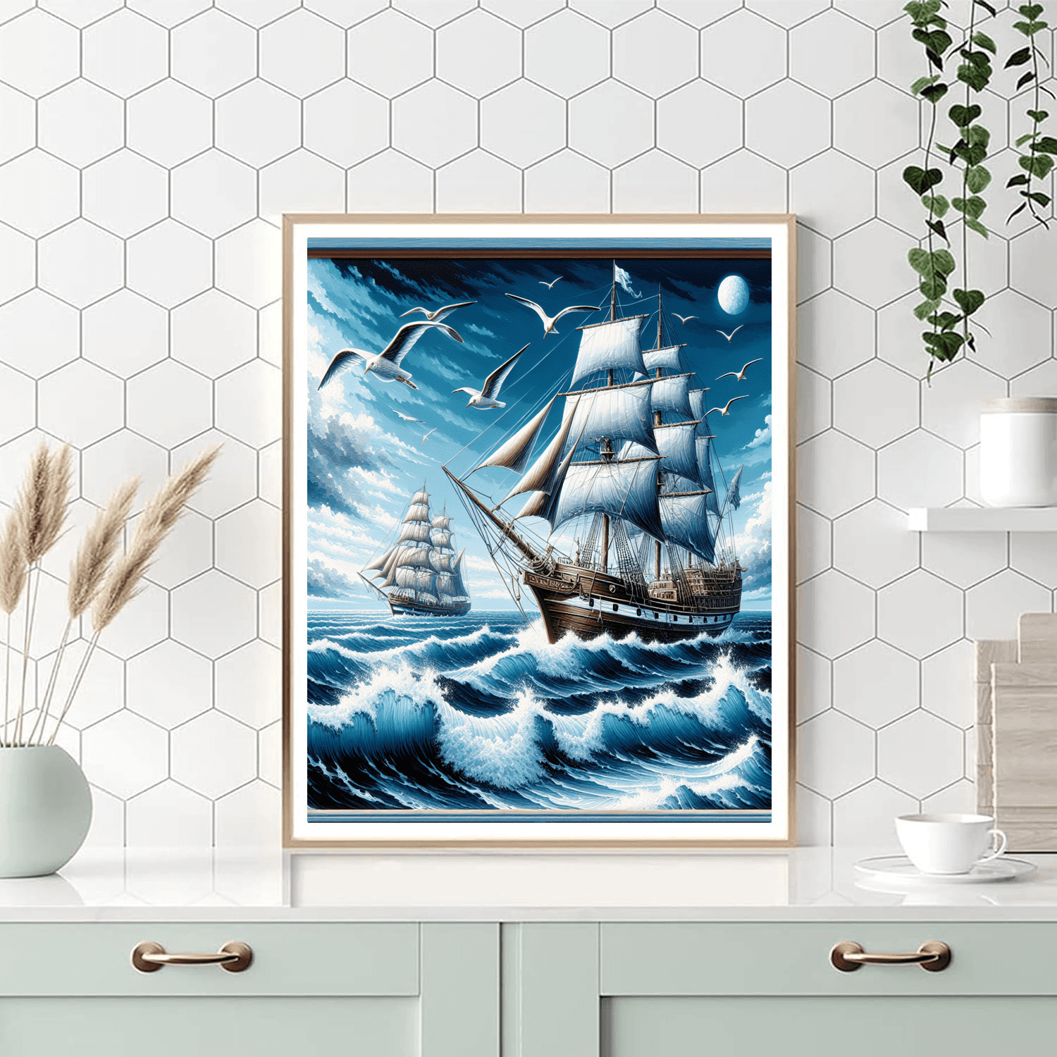 Timeless Nautical Adventure Number Painting