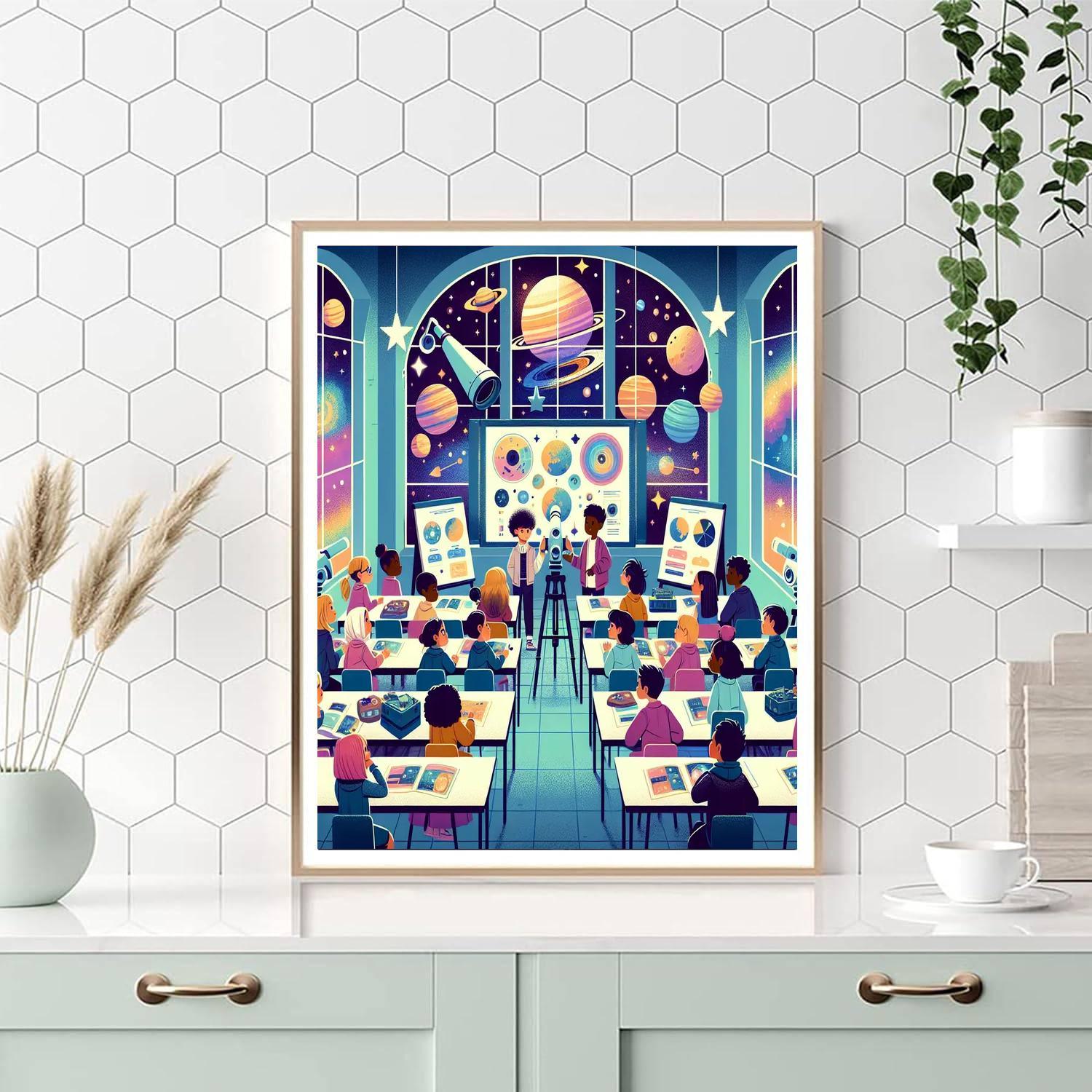 Cosmic Classroom Journey Paint By Numbers