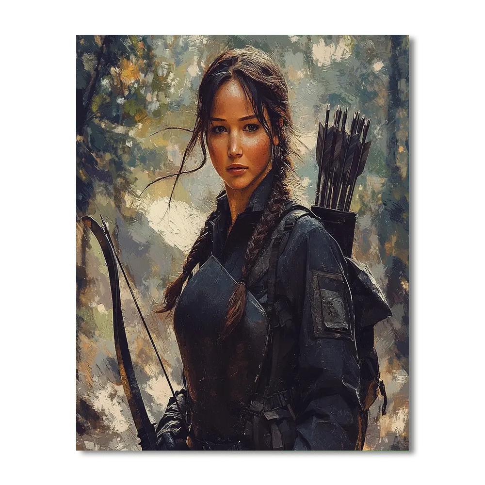 Jennifer Lawrence: The Spark Of Everlasting Resilience Numbered Painting Kits