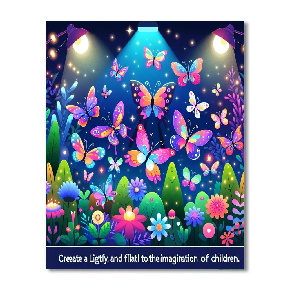 Breezy Butterfly Ballet Paint By Numbers Art