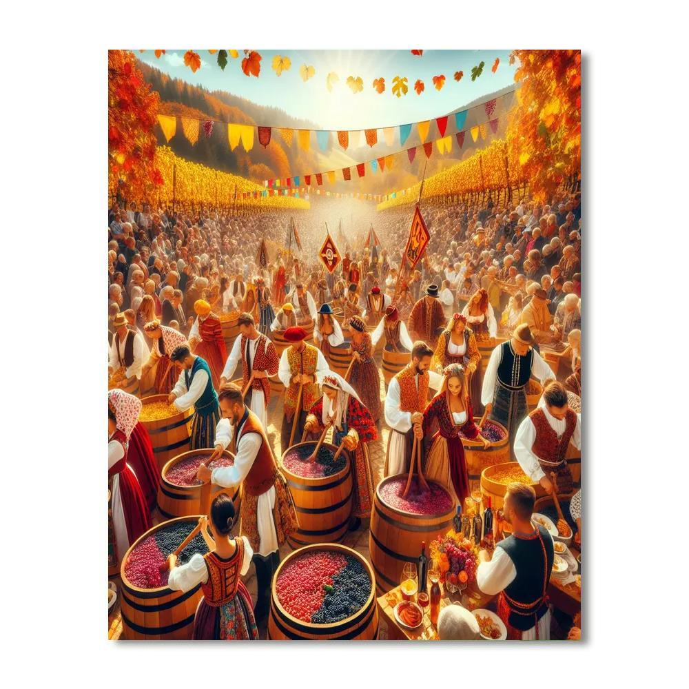 Grape Festival - La Rioja DIY Paint By Numbers