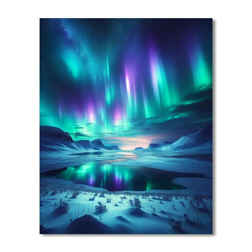 Northern Lights Mystique Numbered Painting Kits