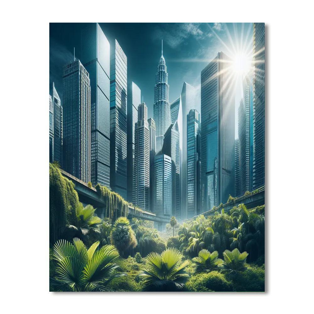 Urban Jungle Escapade Painting By Numbers Kit