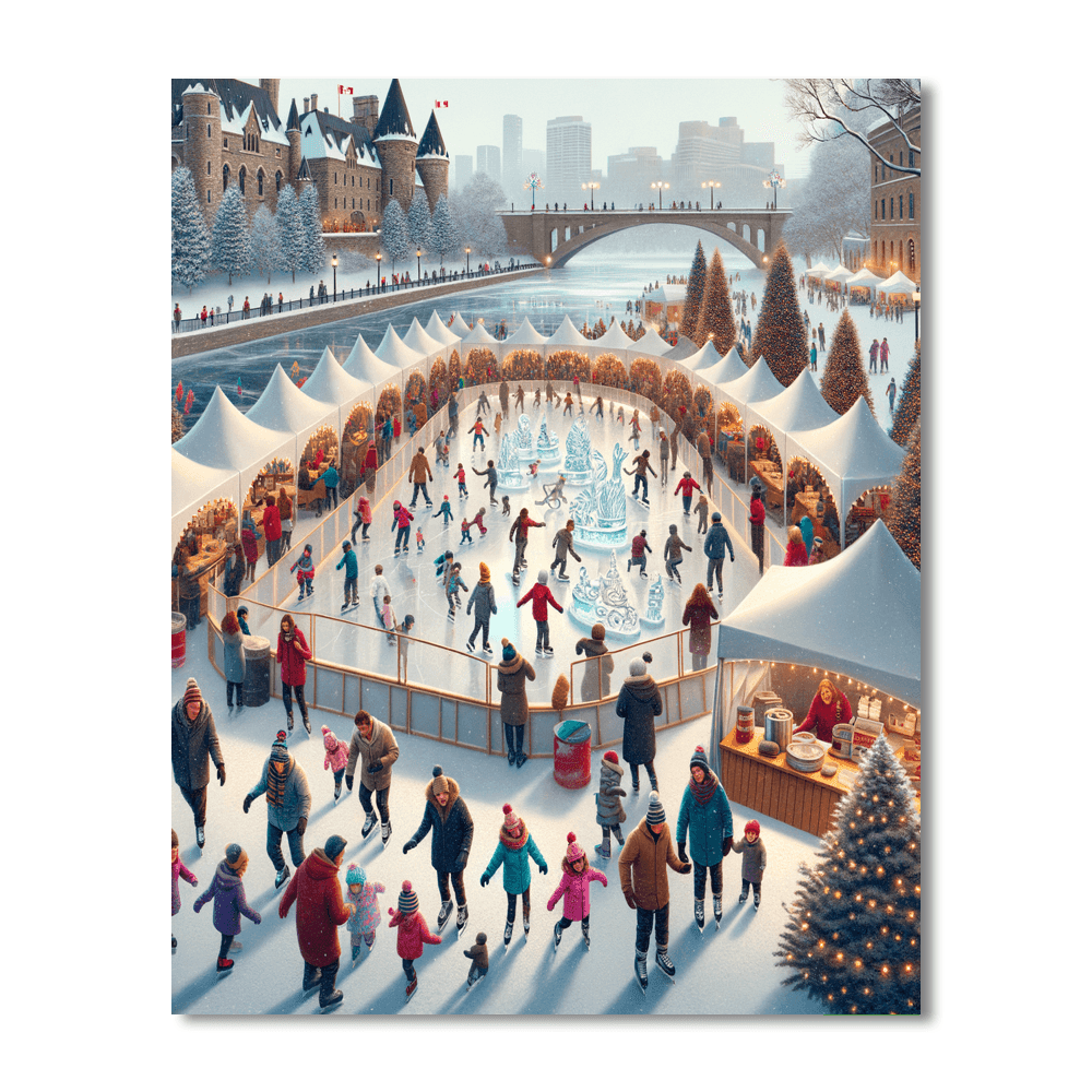 Winterlude - Ottawa Number Painting