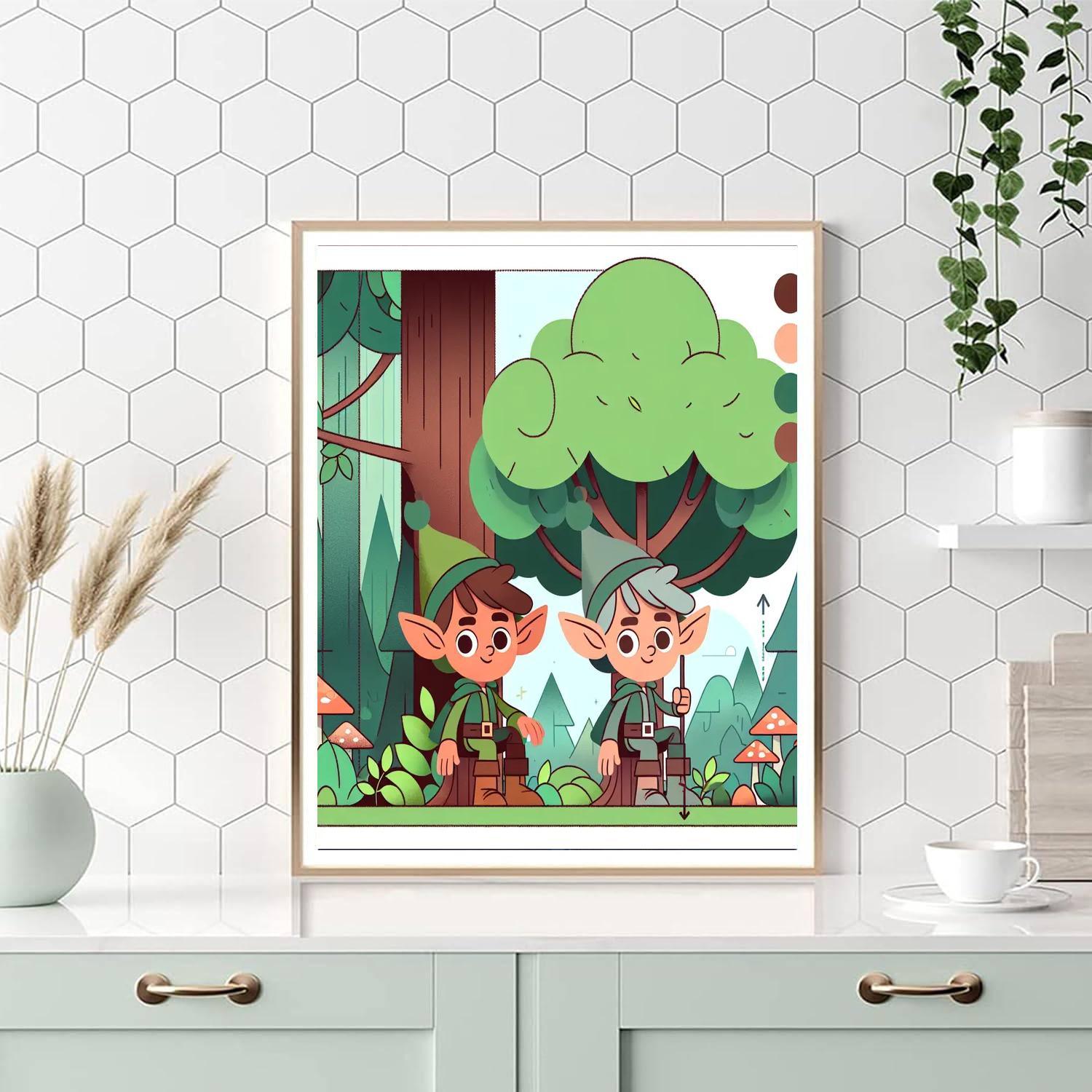 Magical Forest Elf Paint By Number
