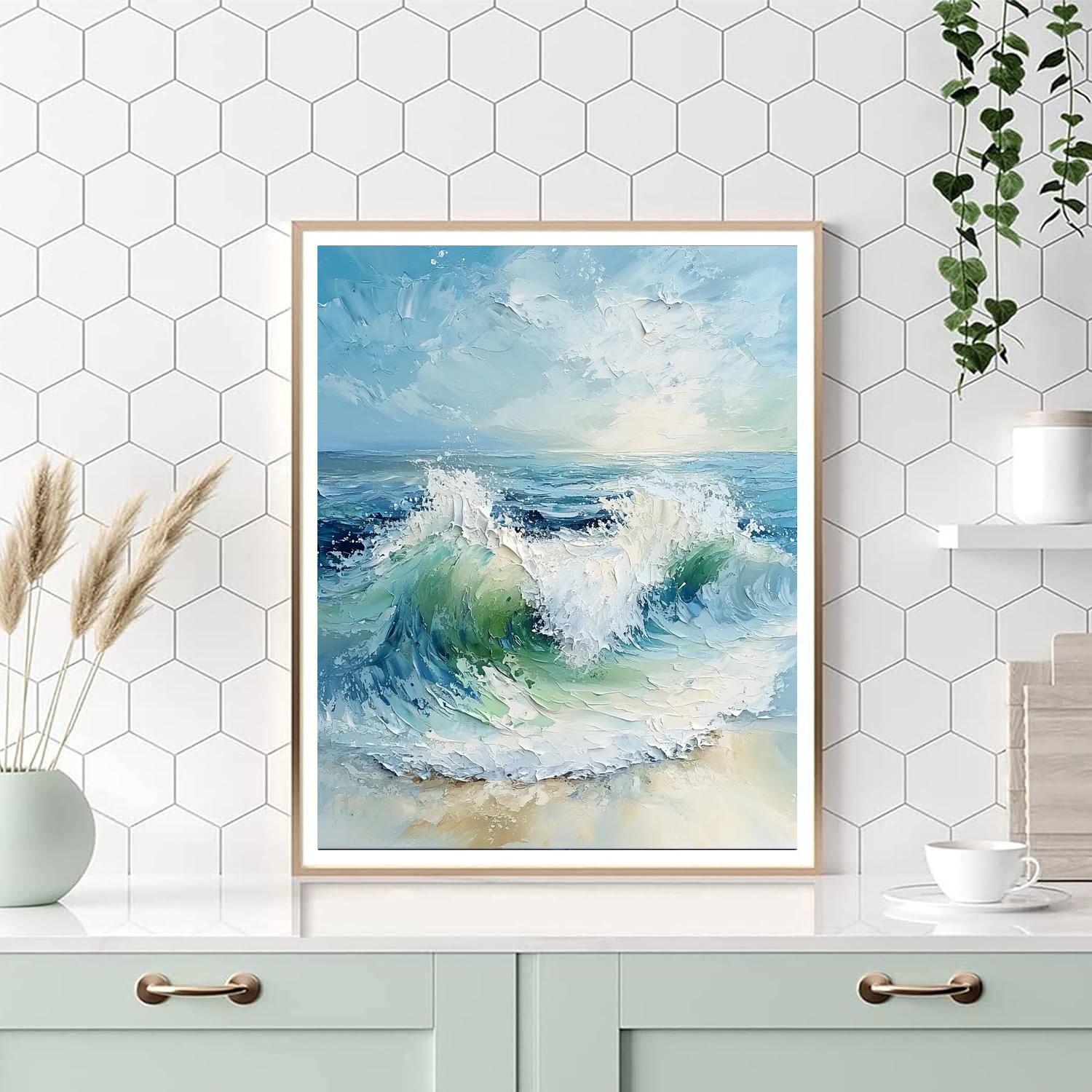 Paul Cézanne Inspired Echoes Of The Ocean  Paint By Numbers Art