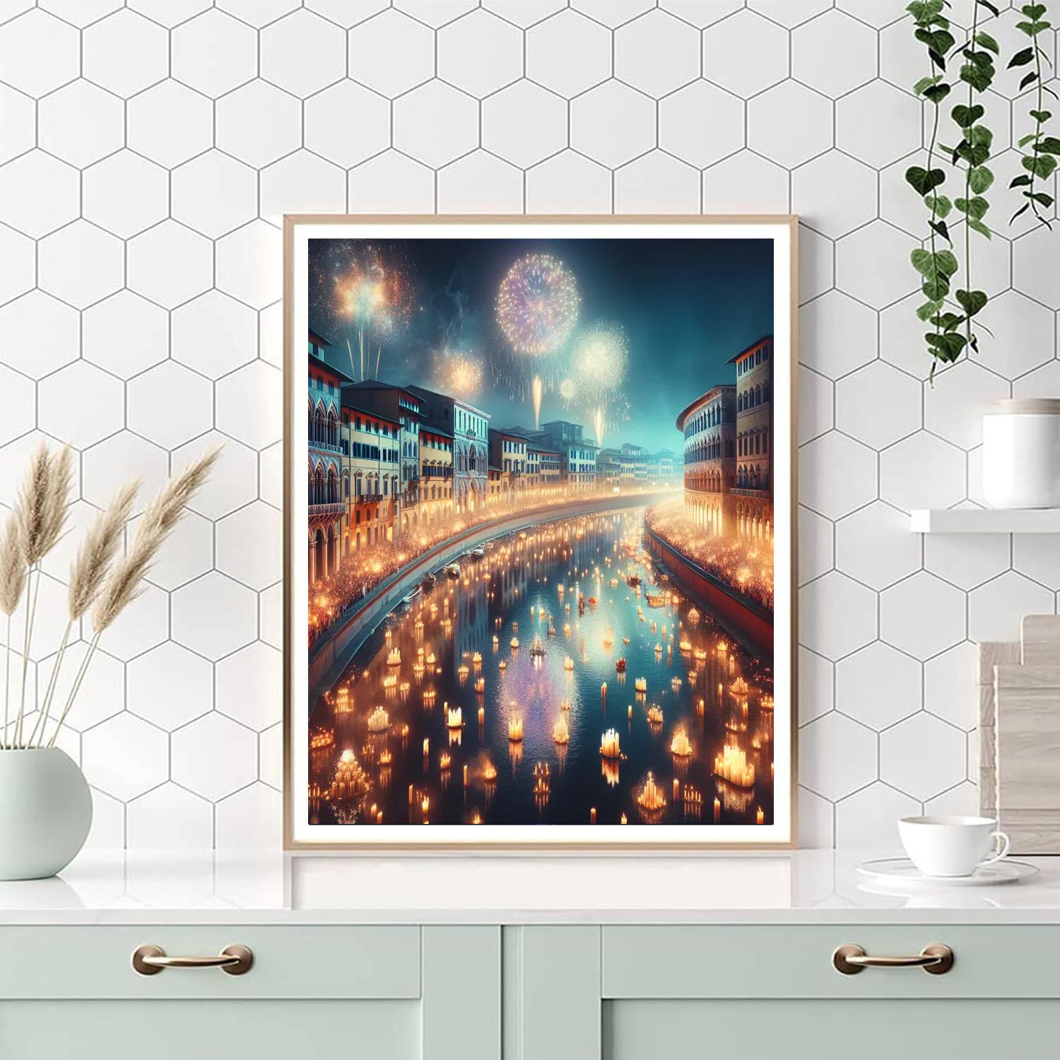 The Luminara Festival Number Painting