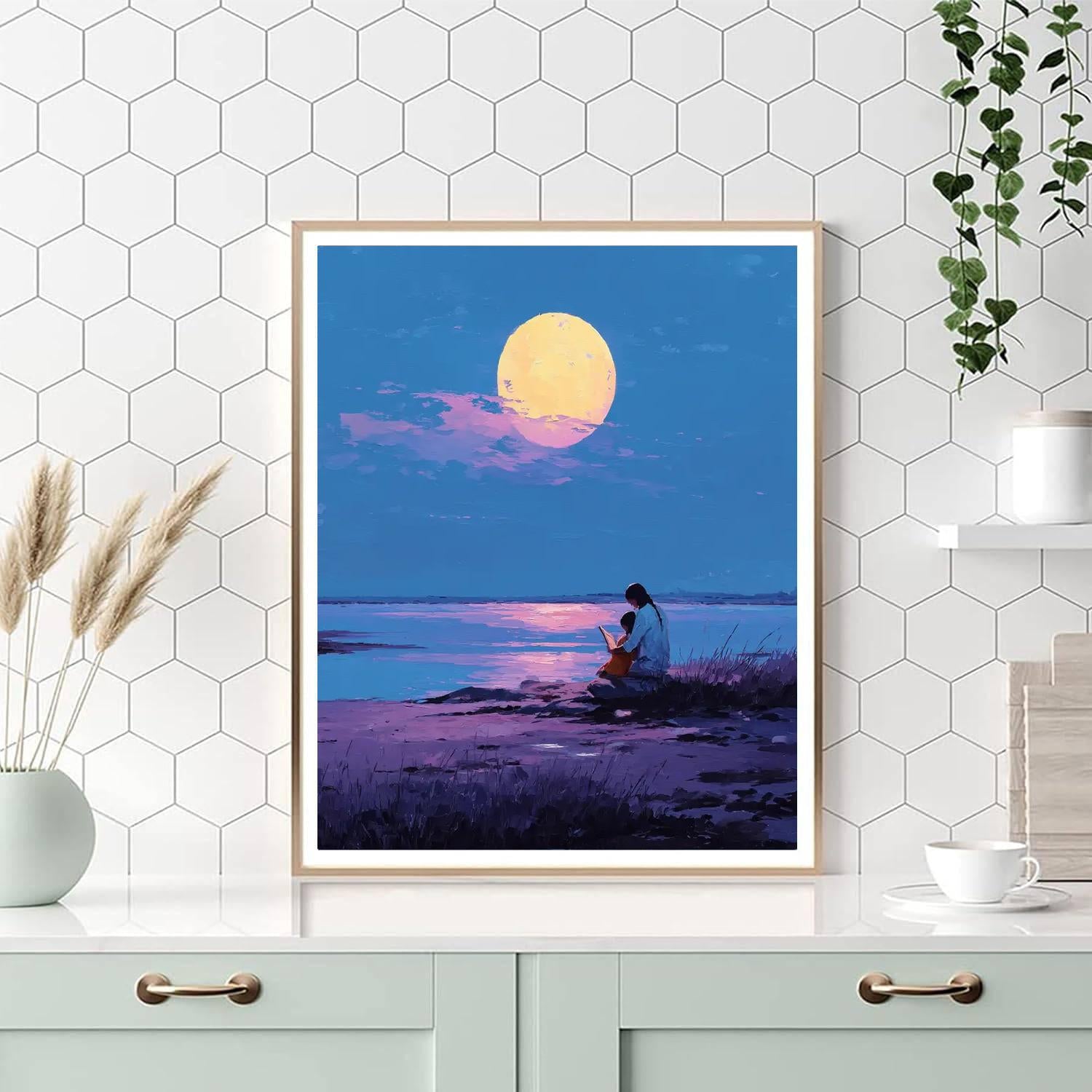 Tender Moments Under The Moon Paint By Color