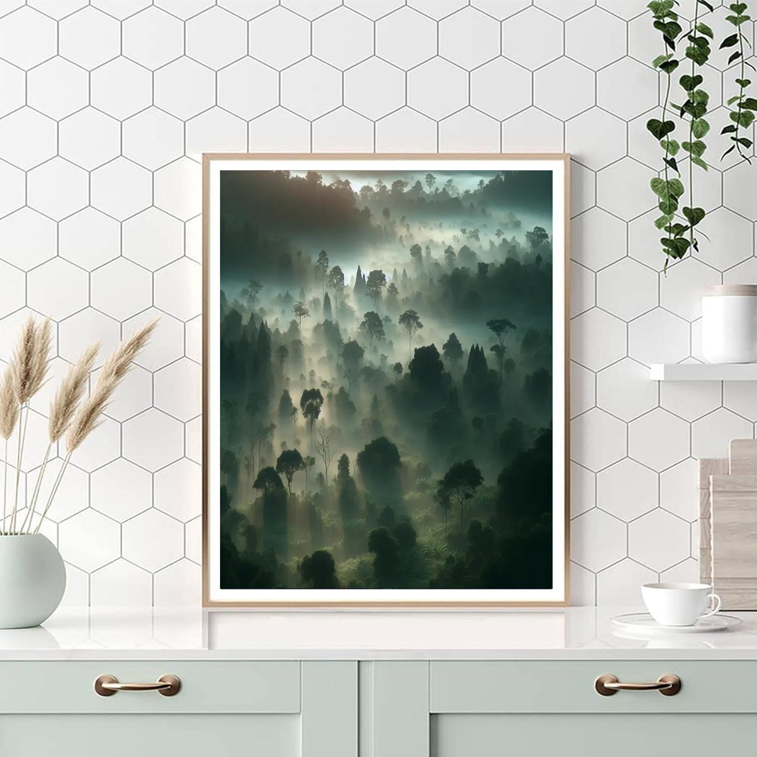 Misty Forest Awakening Paint By Numbers