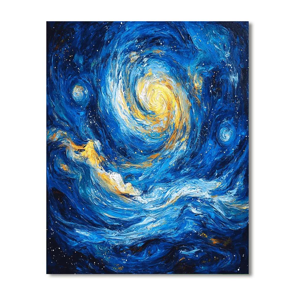 Jean-Michel Basquiat Inspired Cosmic Consciousness  Number Painting