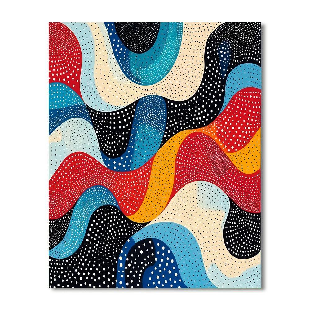 Yayoi Kusama Inspired Cosmic Dots Of Eternity  Paint By Number