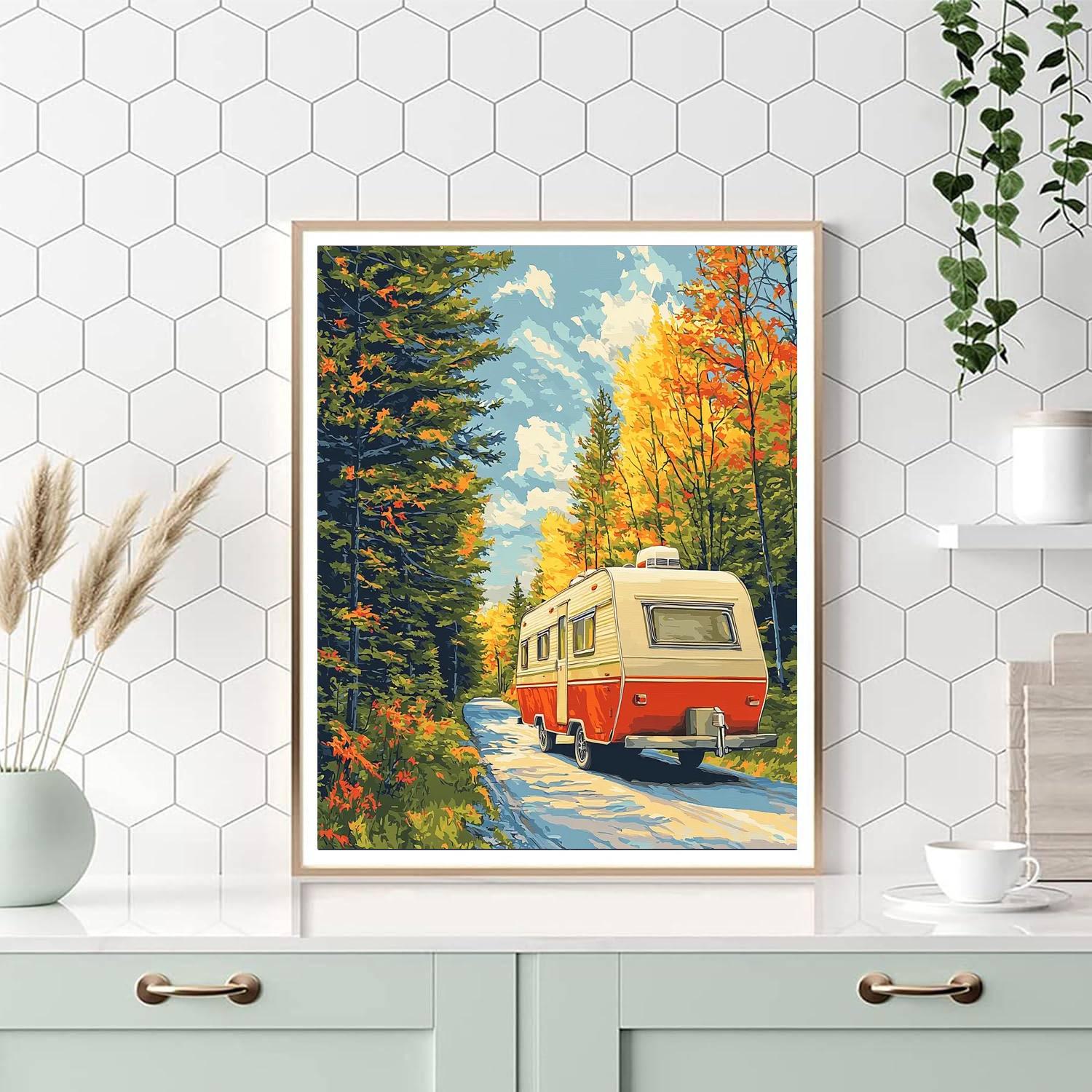 Edward Hopper Inspired The Vintage Caravan  Paint By Numbers Kits