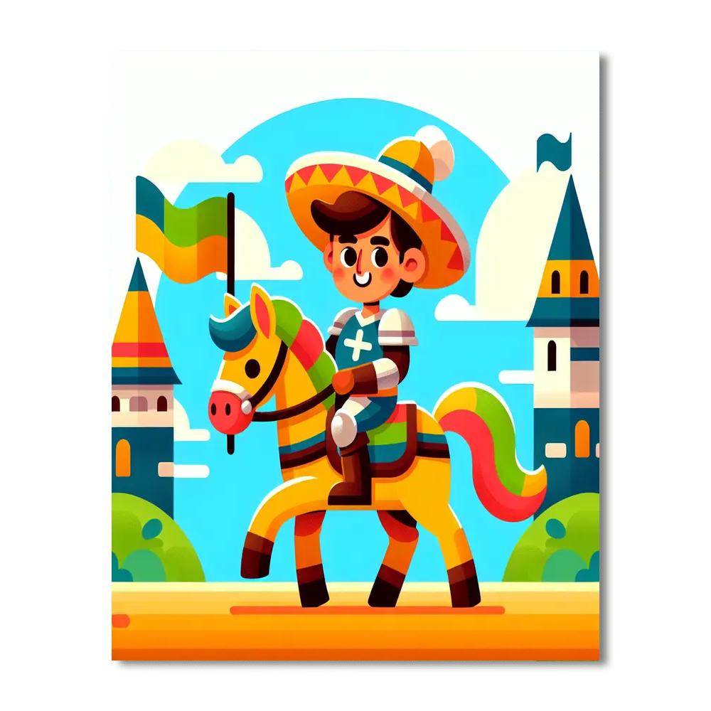 Gallant Knight's Quest Numbered Painting Kits