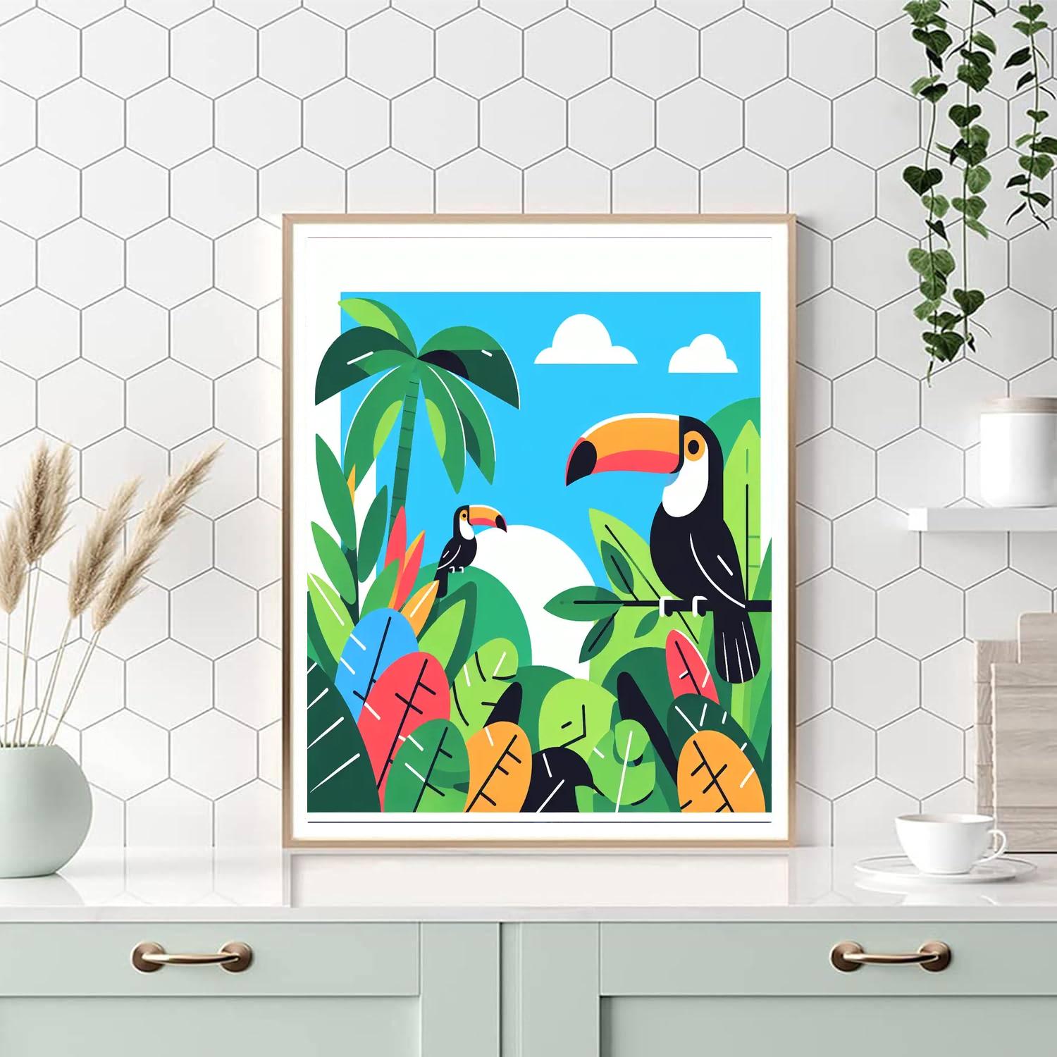 Tropical Toucans Numbered Painting Kits