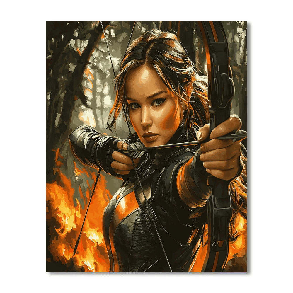 Jennifer Lawrence: Embers Of The Girl On Fire Paint By Color