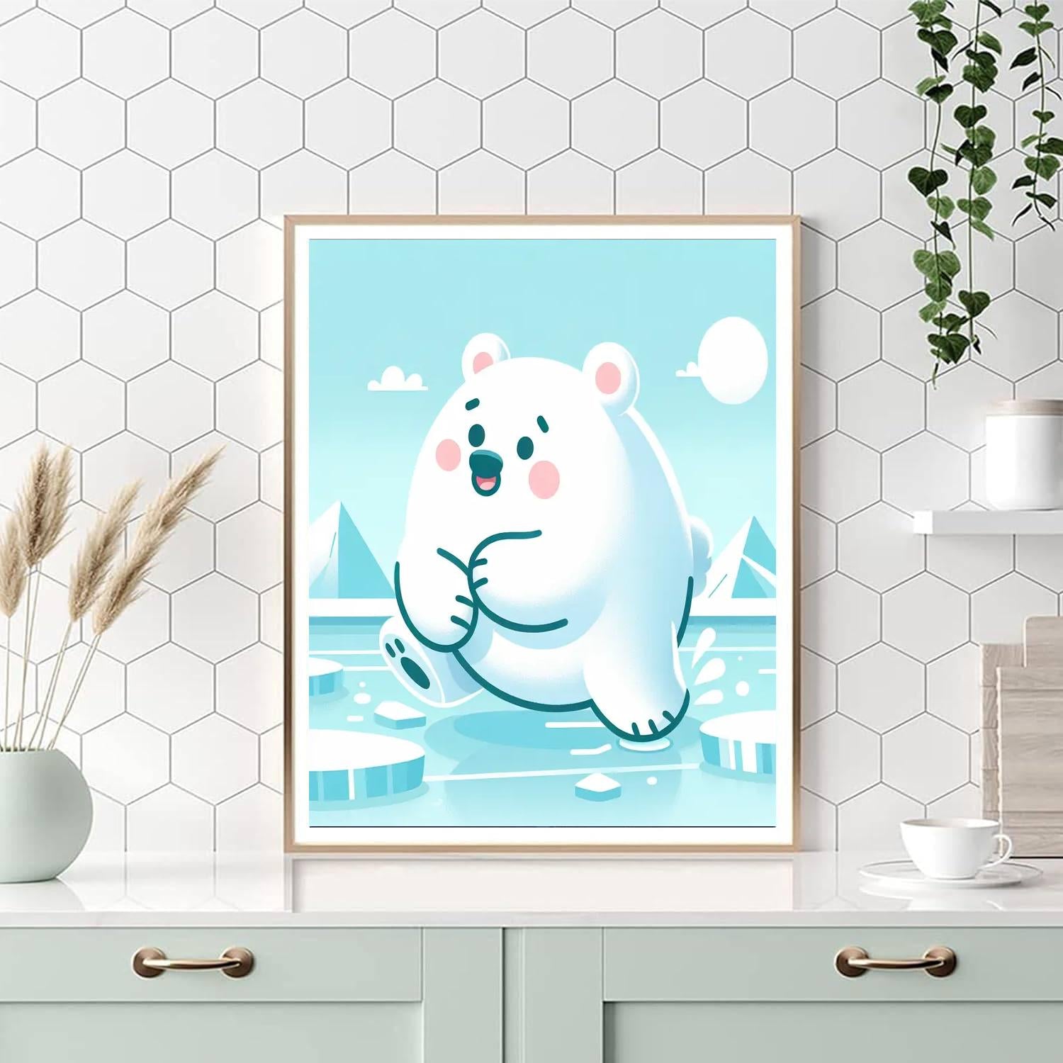 Arctic Animal Safari Painting Number Kit