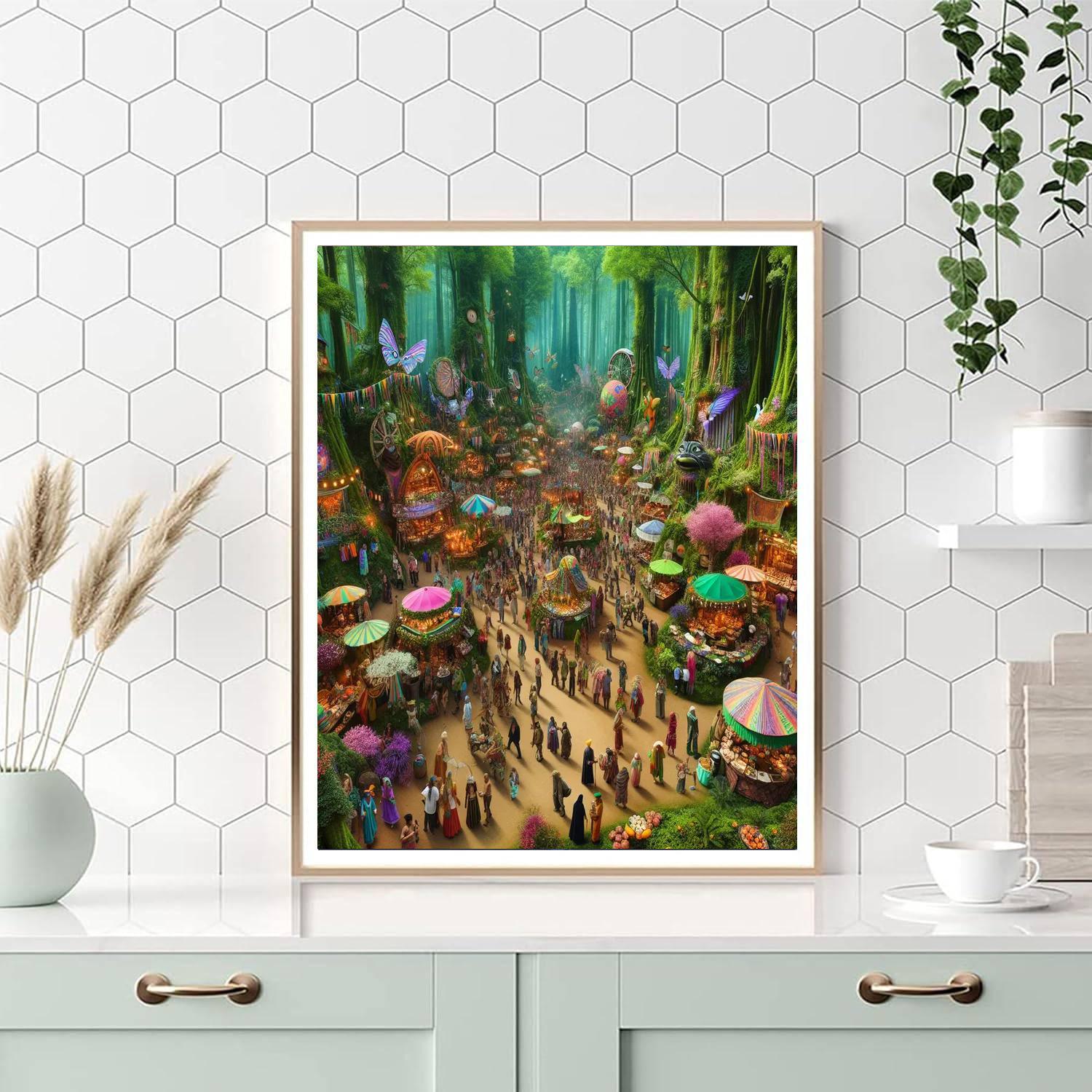 The Oregon Country Fair Number Painting