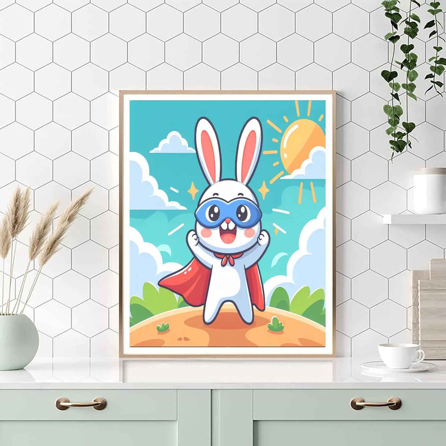 Brave Bunny Number Painting