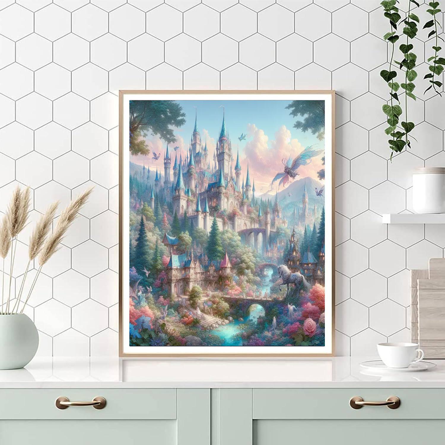 Fanciful Fairy Tale Dream Painting Number Kit