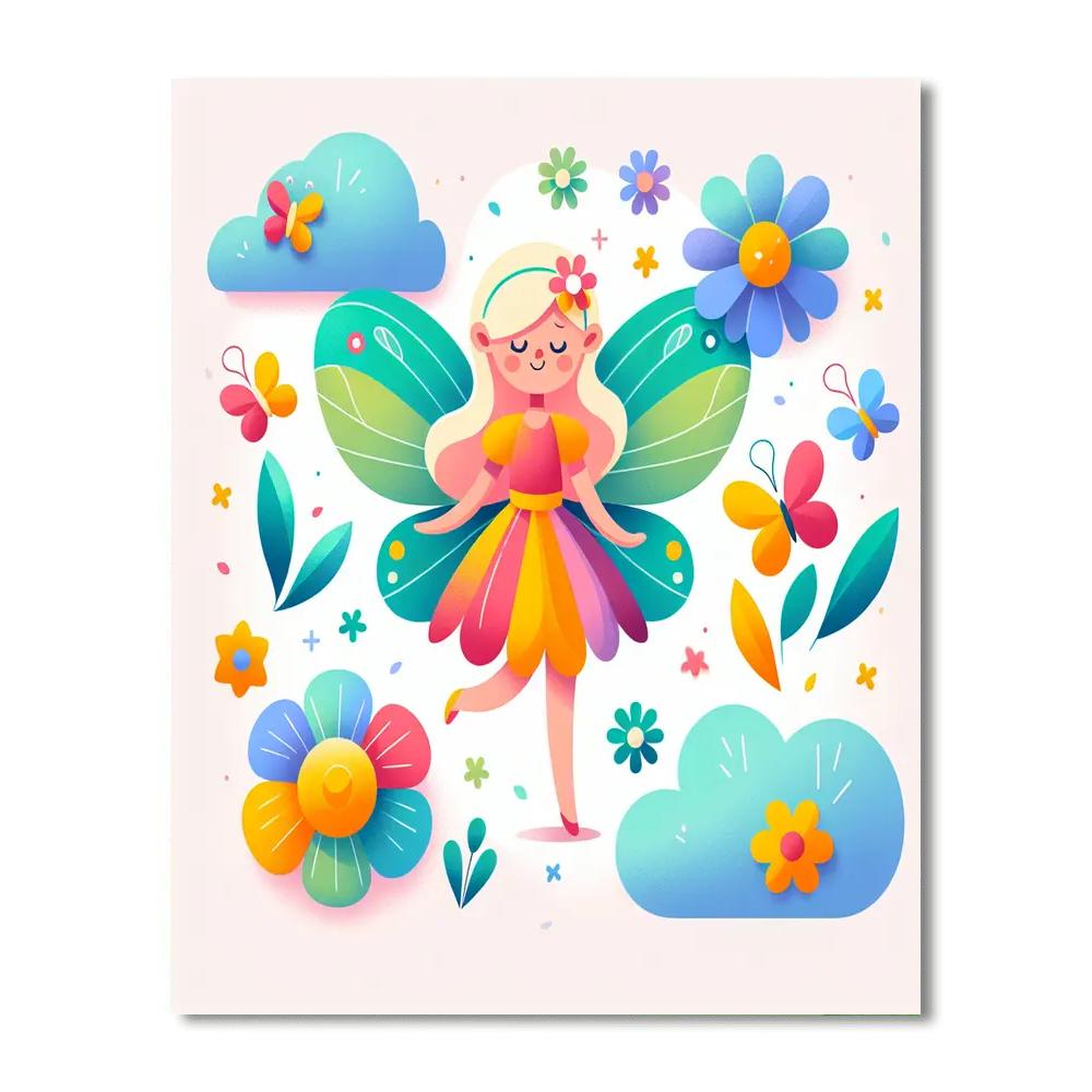 Joyful Fairy Paint By Number