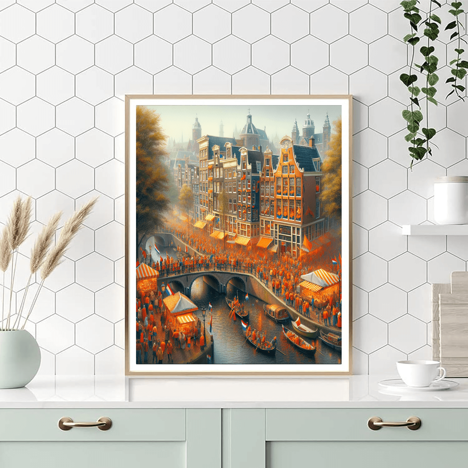 Koninginnedag - Amsterdam, Netherlands Paint By Color