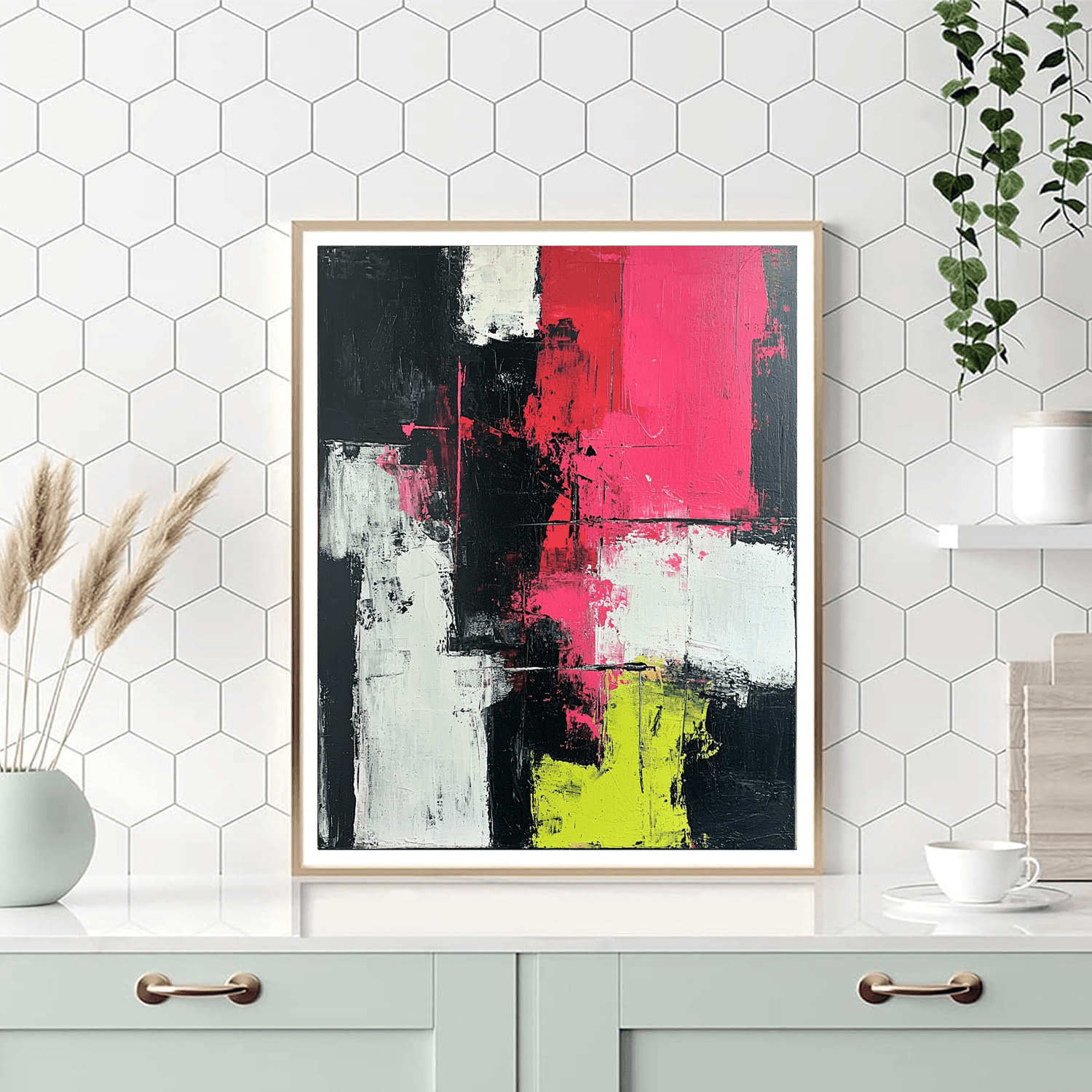 Franz Kline Inspired Abstract Urban Reflections  Paint By Color