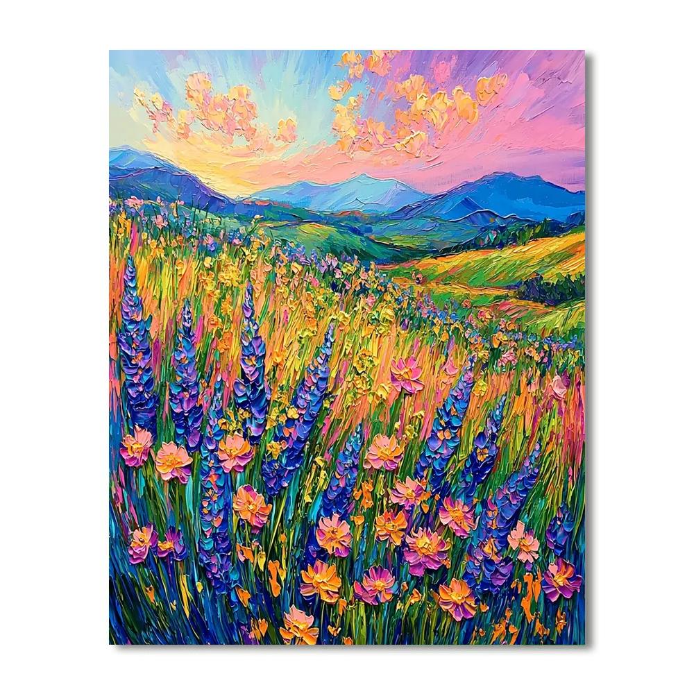 Vincent Van Gogh Inspired Wild Meadow  Paint By Numbers Kits