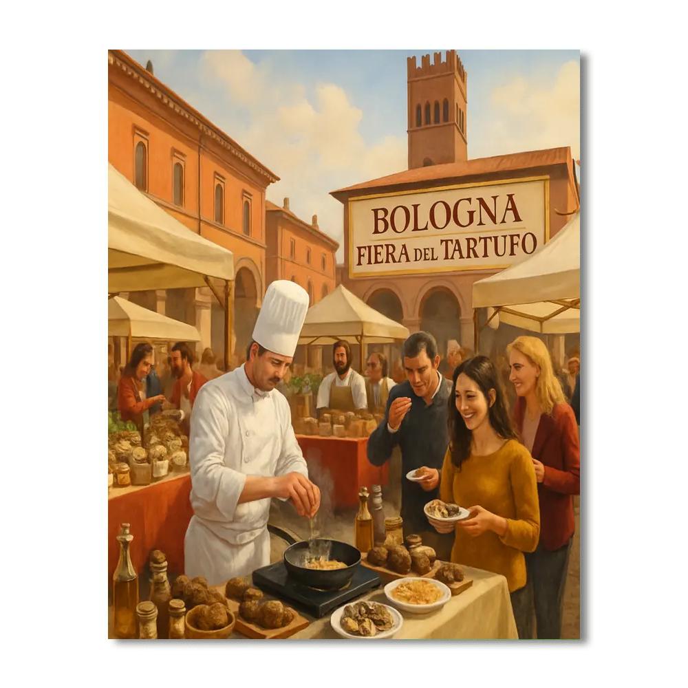 Bologna Fiera Del Tartufo - Italy DIY Paint By Numbers
